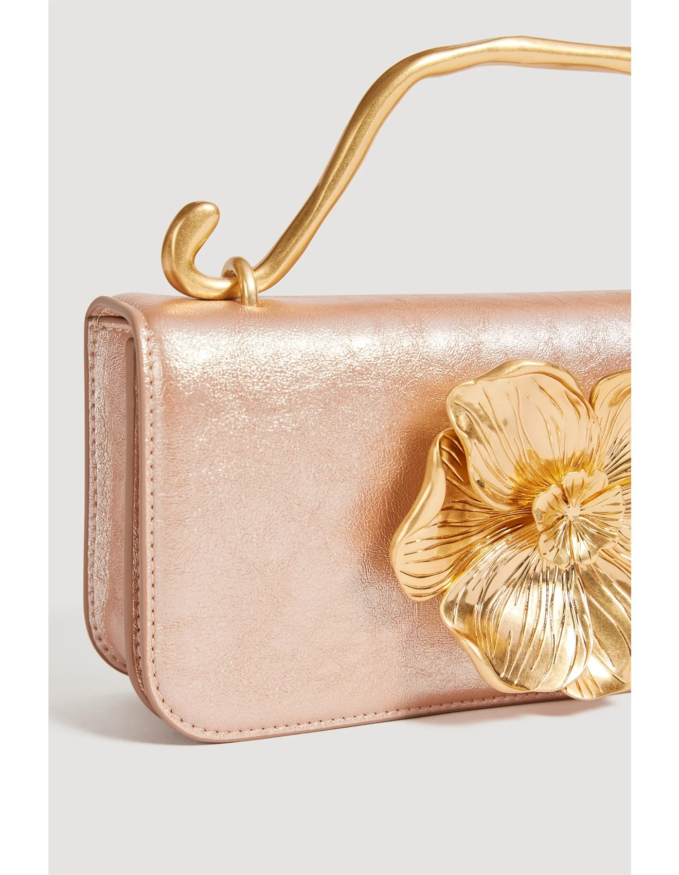 Alessia Flower Clutch - Rose Gold - Image 3