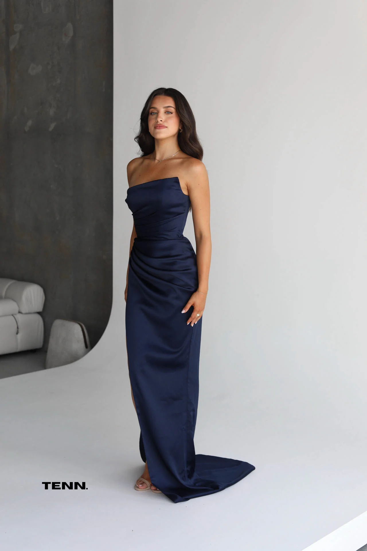 Amelie Gown - Navy - Image 3