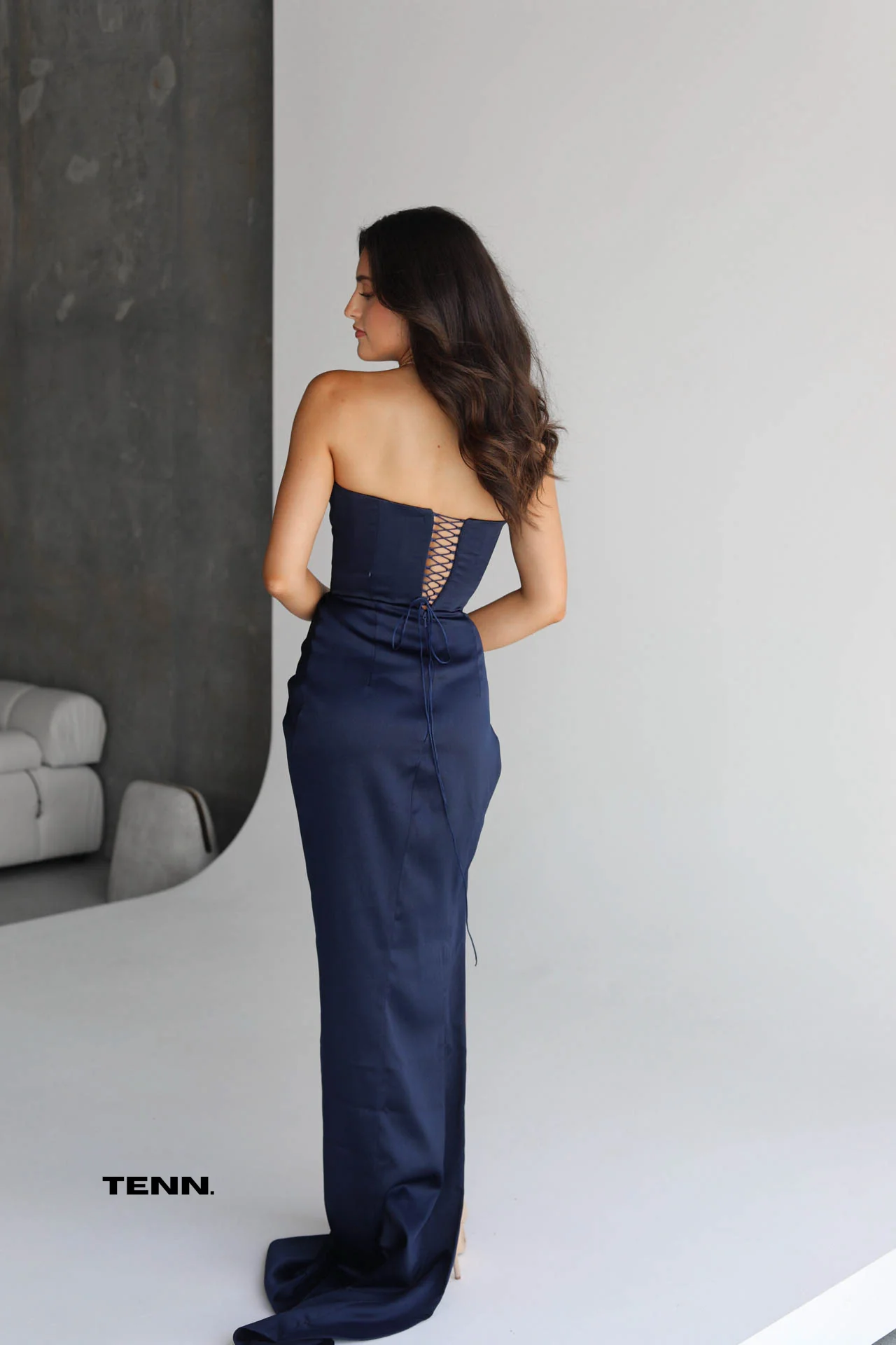 Amelie Gown - Navy - Image 4