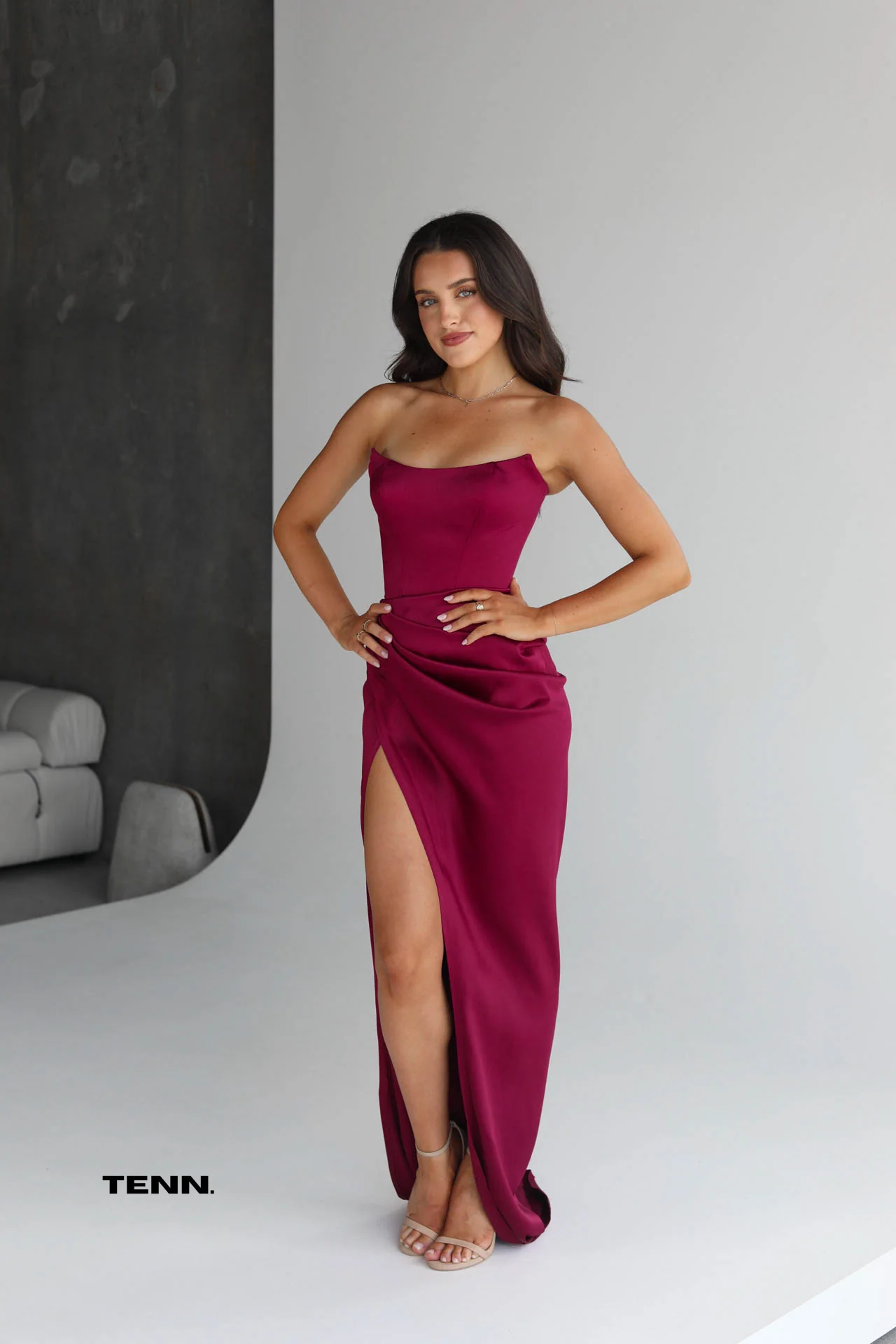 Amity Gown - Cherry
