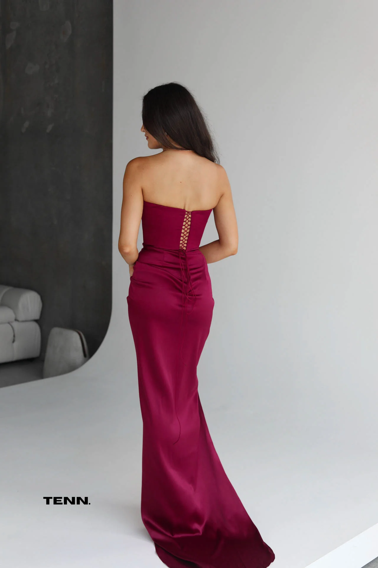 Amity Gown - Cherry - Image 4
