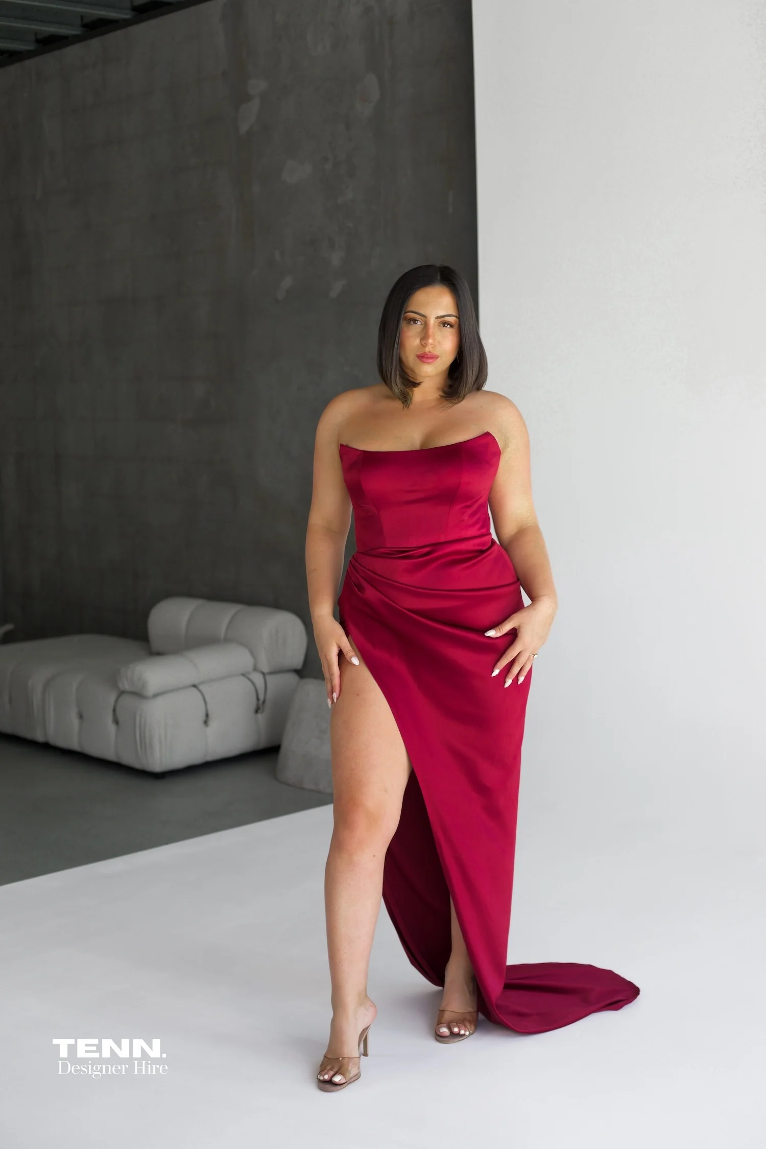 Amity Gown - Cherry - Image 5