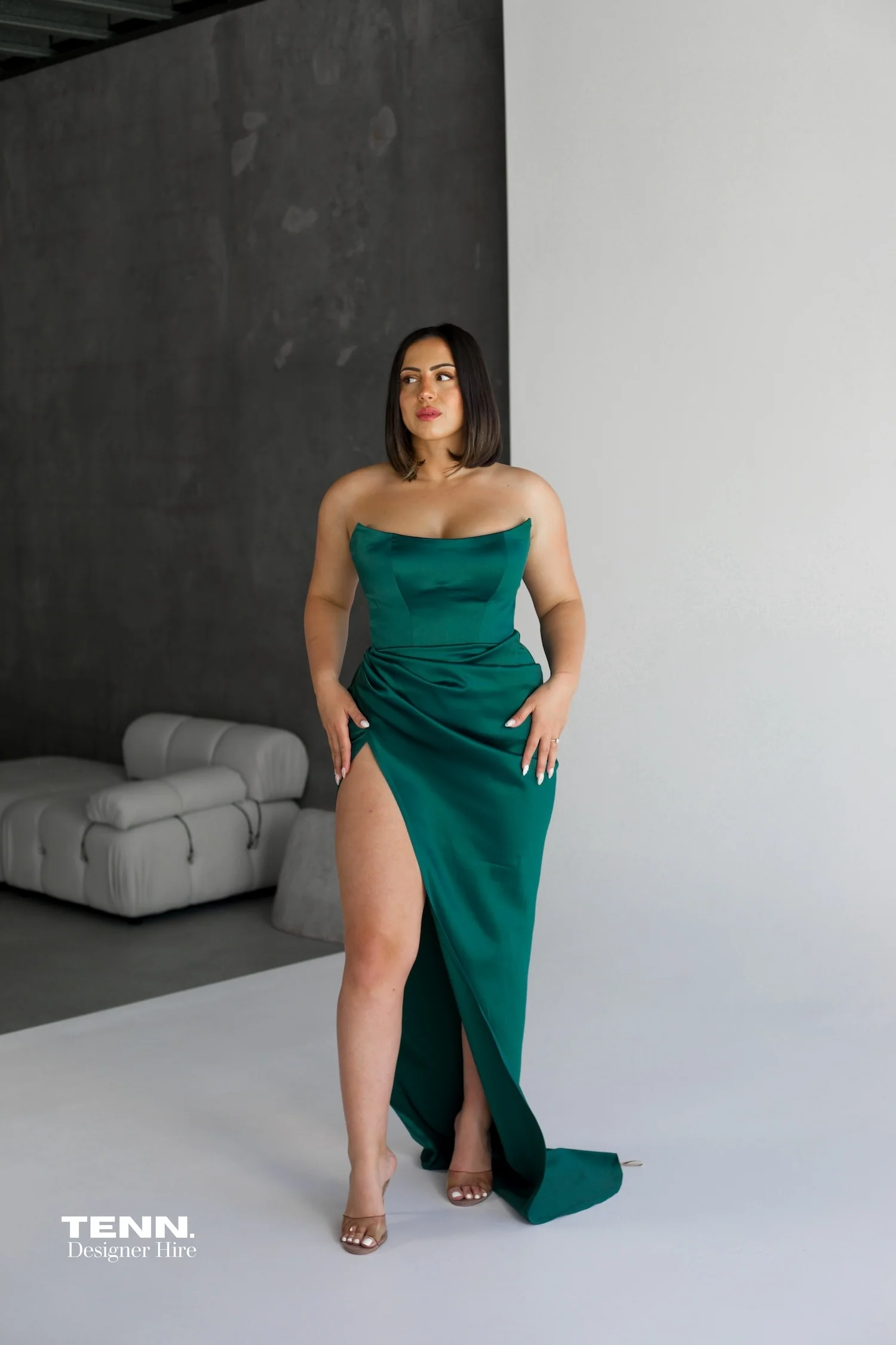 Amity Gown - Deep Emerald - Image 3