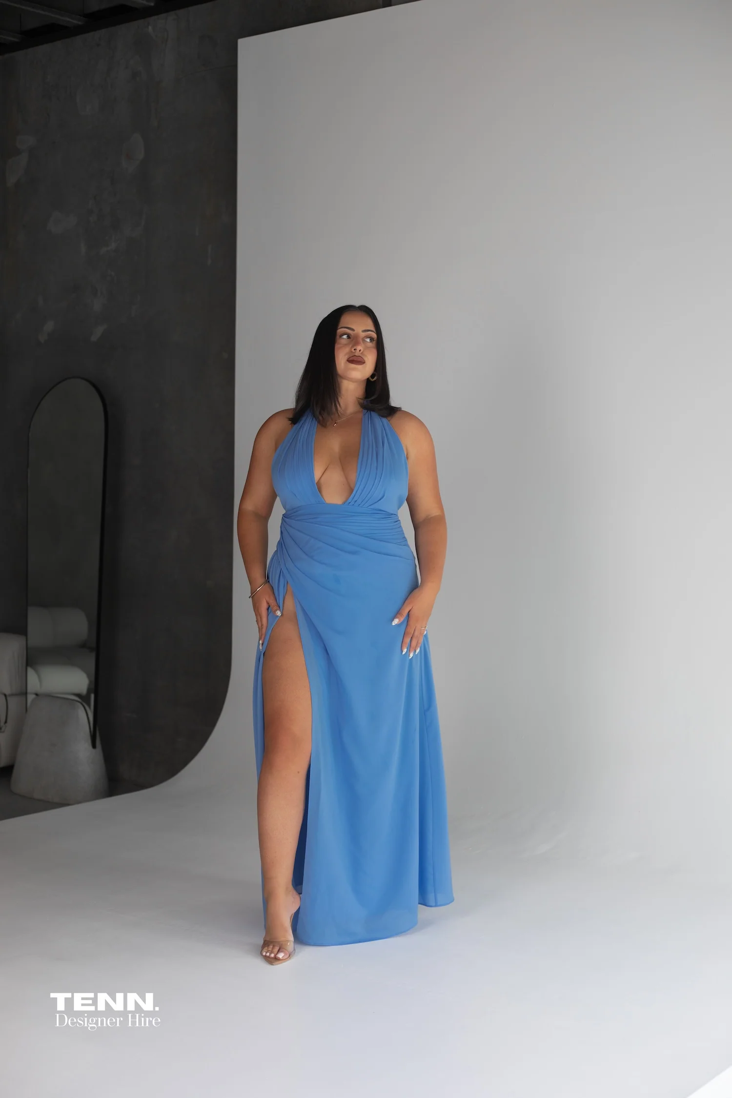 Antonia Dress - Sky Blue - Image 5