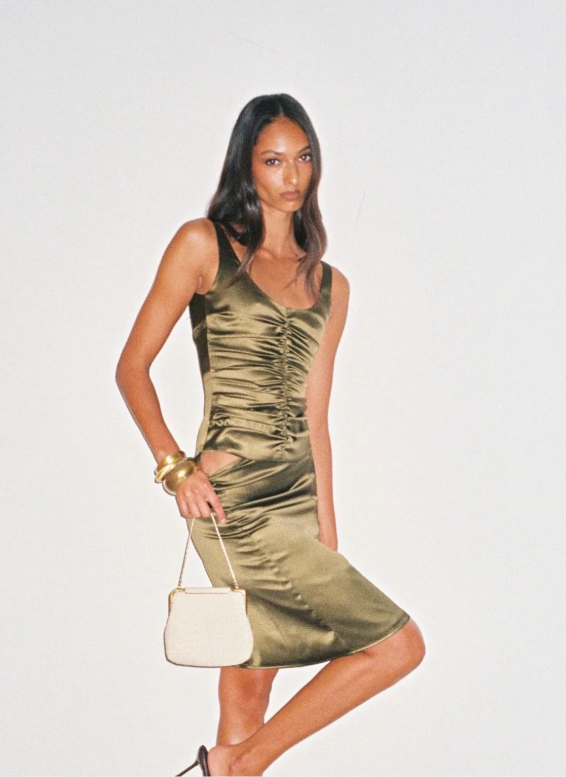Atlein Top and Midi Skirt - Olive