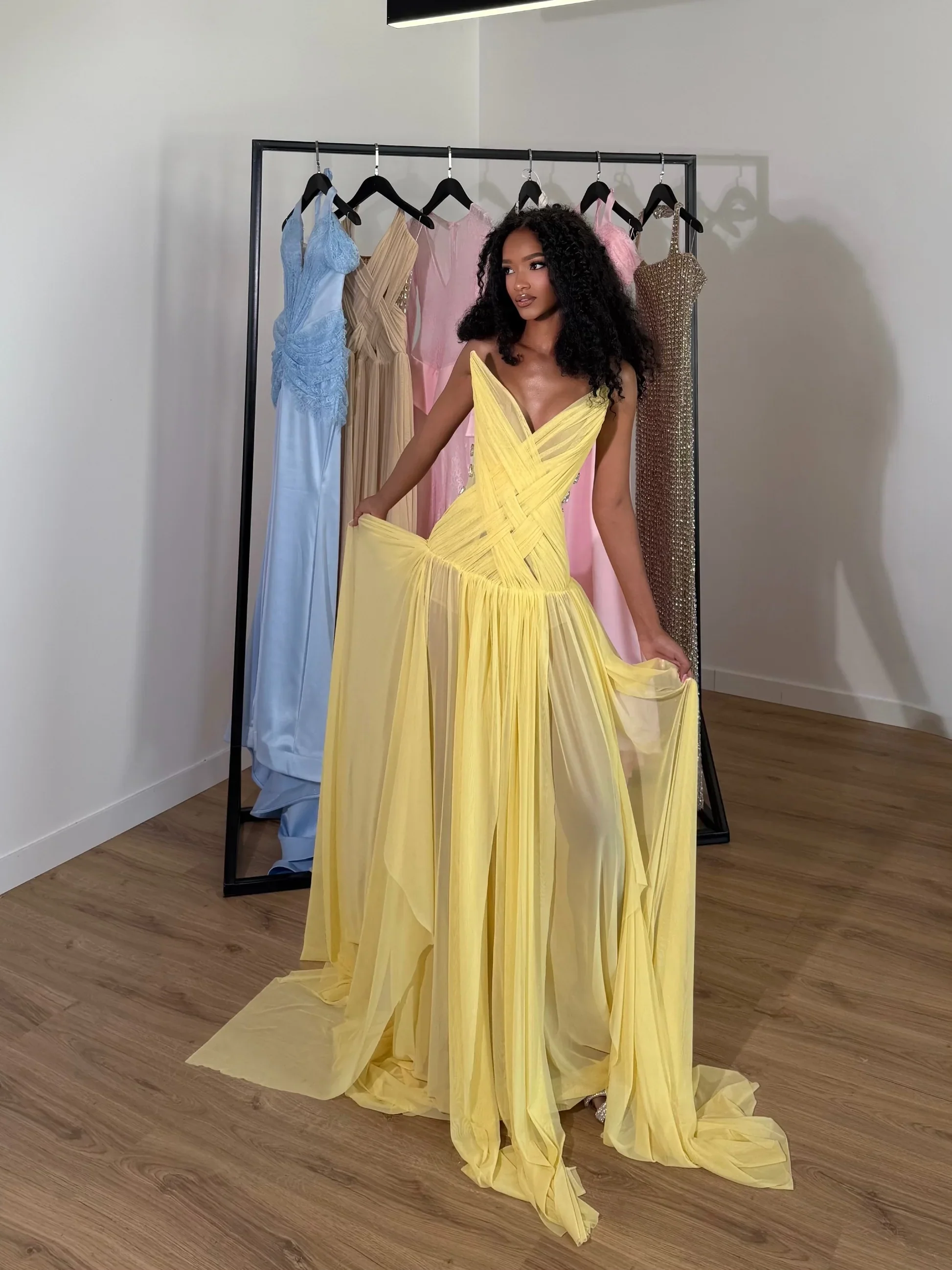 Aurelia Gown - Lemon - Image 4