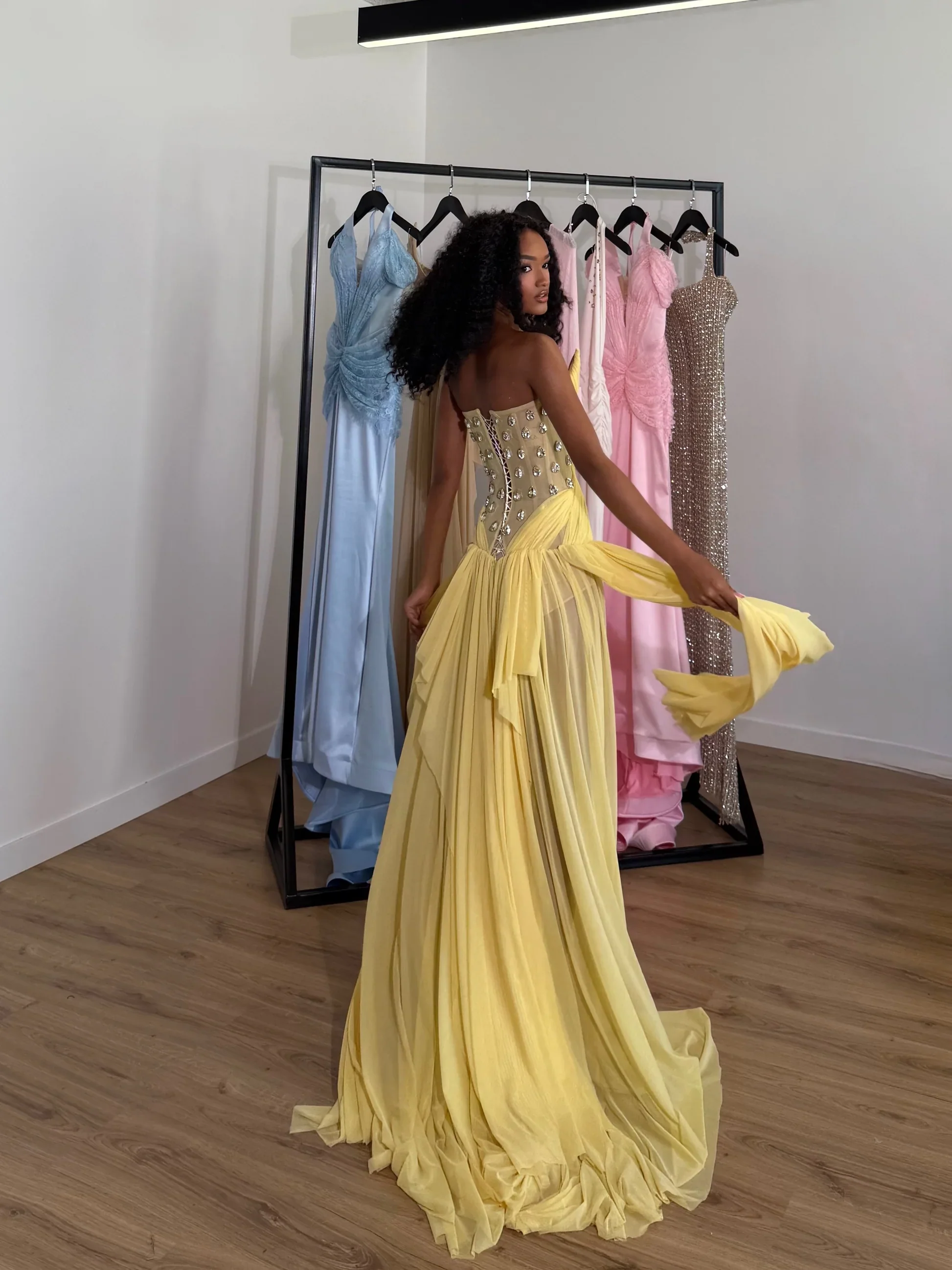 Aurelia Gown - Lemon - Image 5