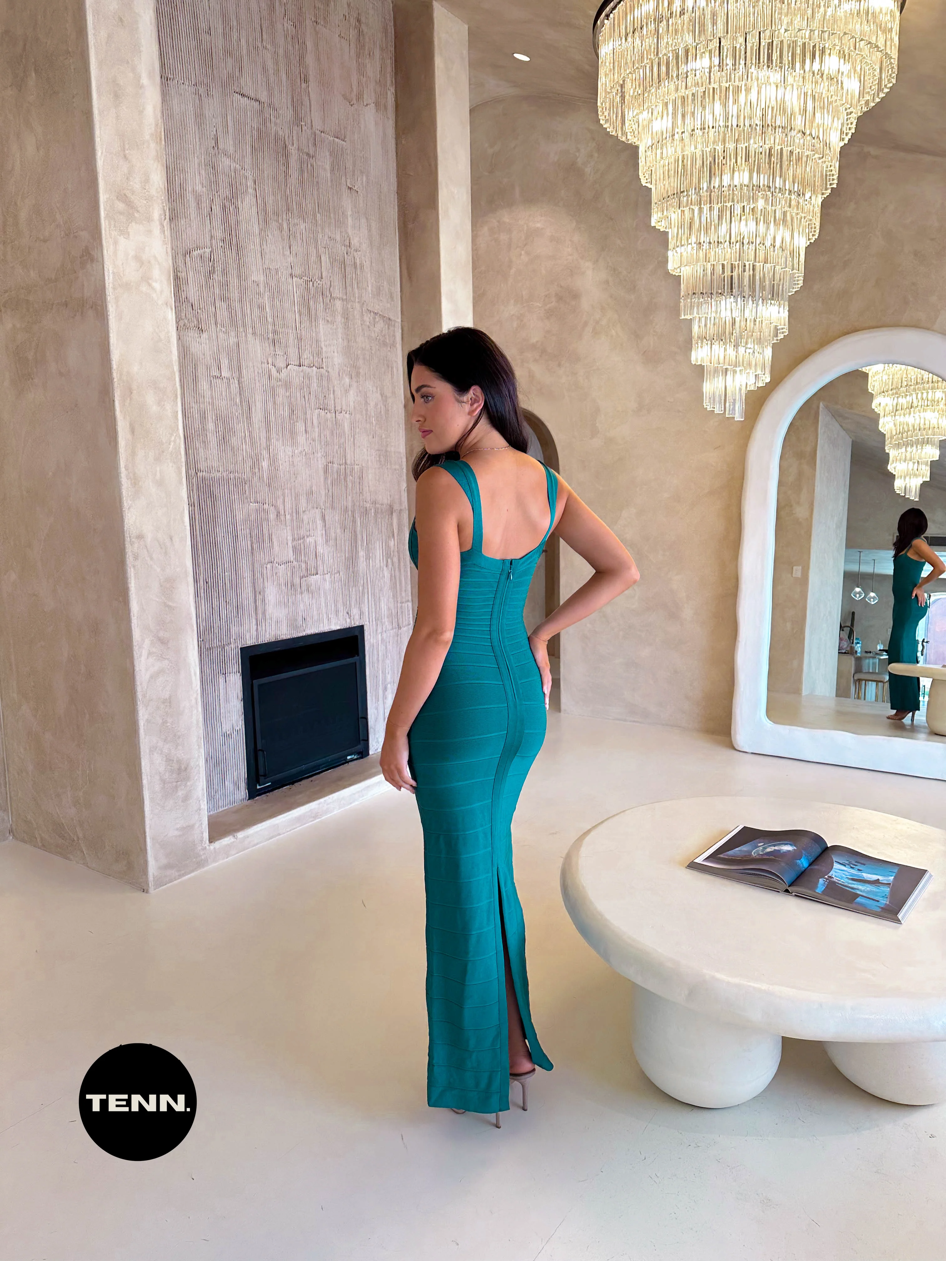 Bandage Gown - Emerald - Image 3
