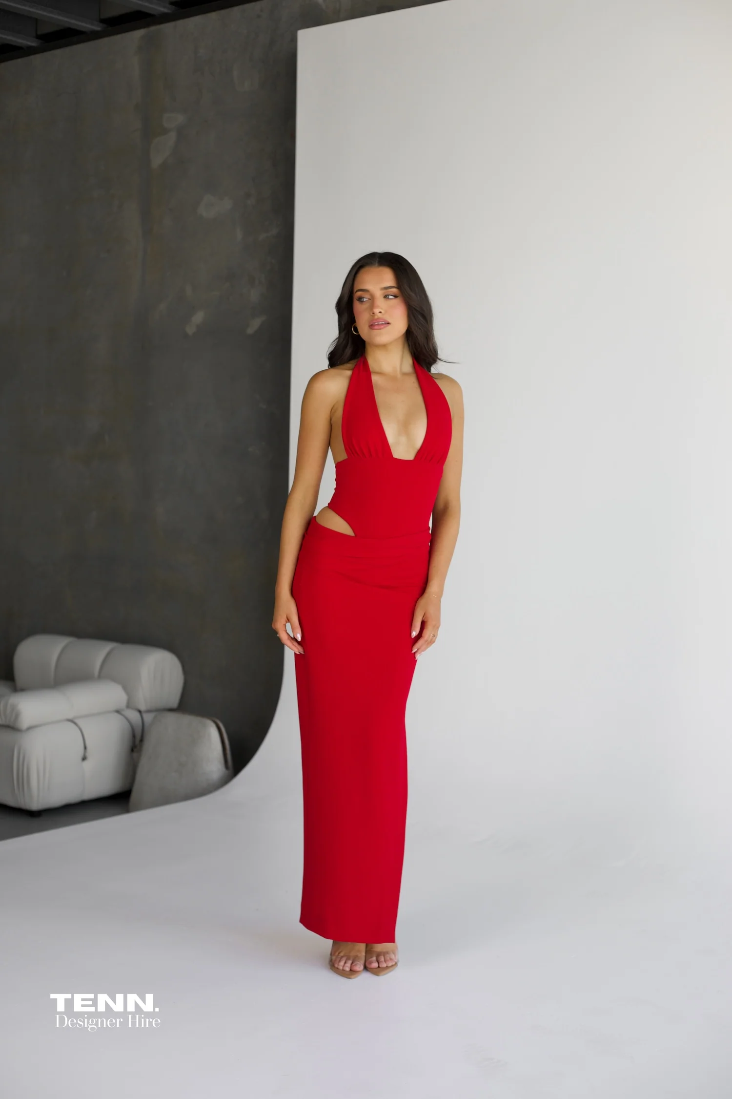 Becca Bodysuit & Skirt Set - Cherry - Image 2