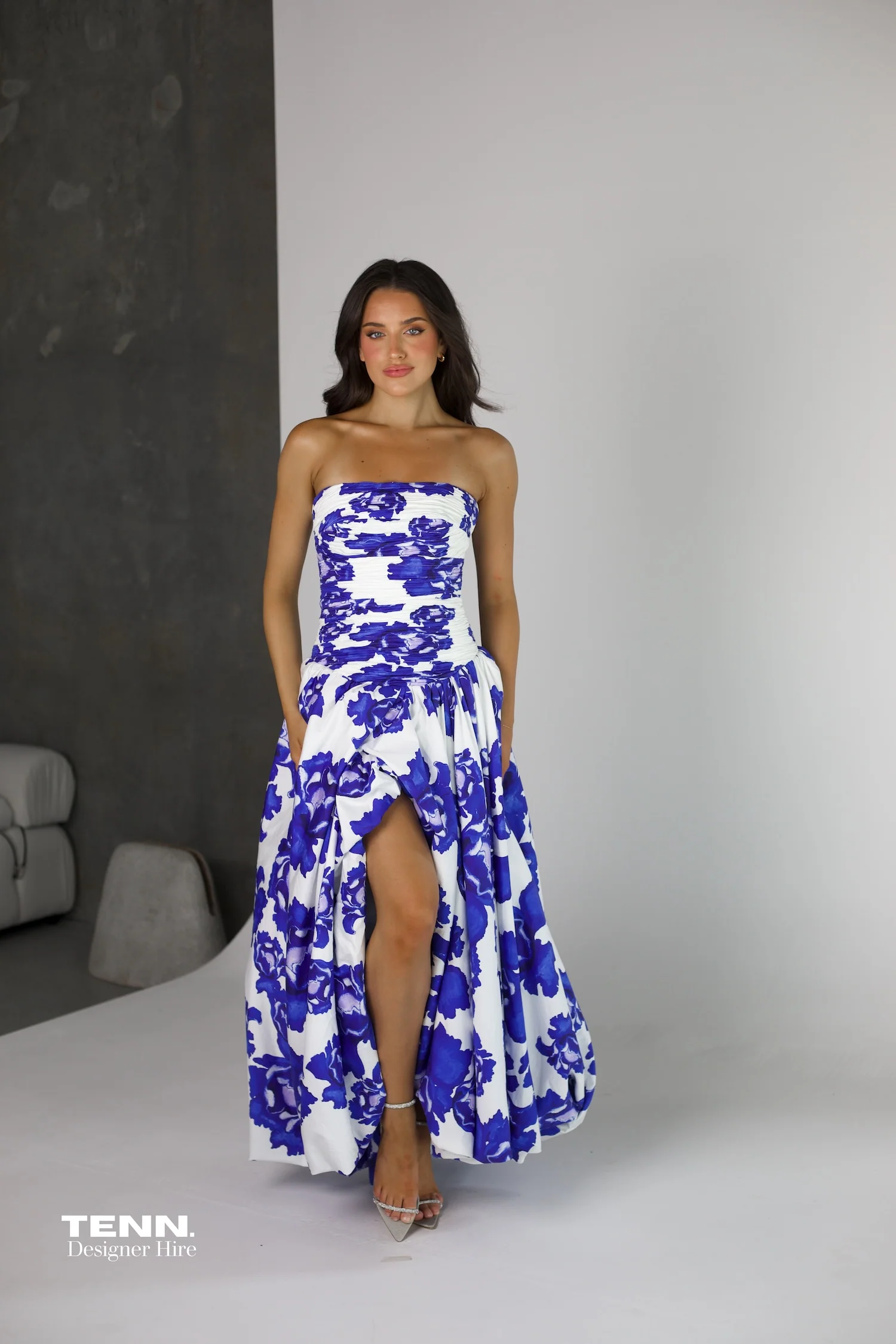 Behold Maxi Dress - Boldly Blooming Cobalt
