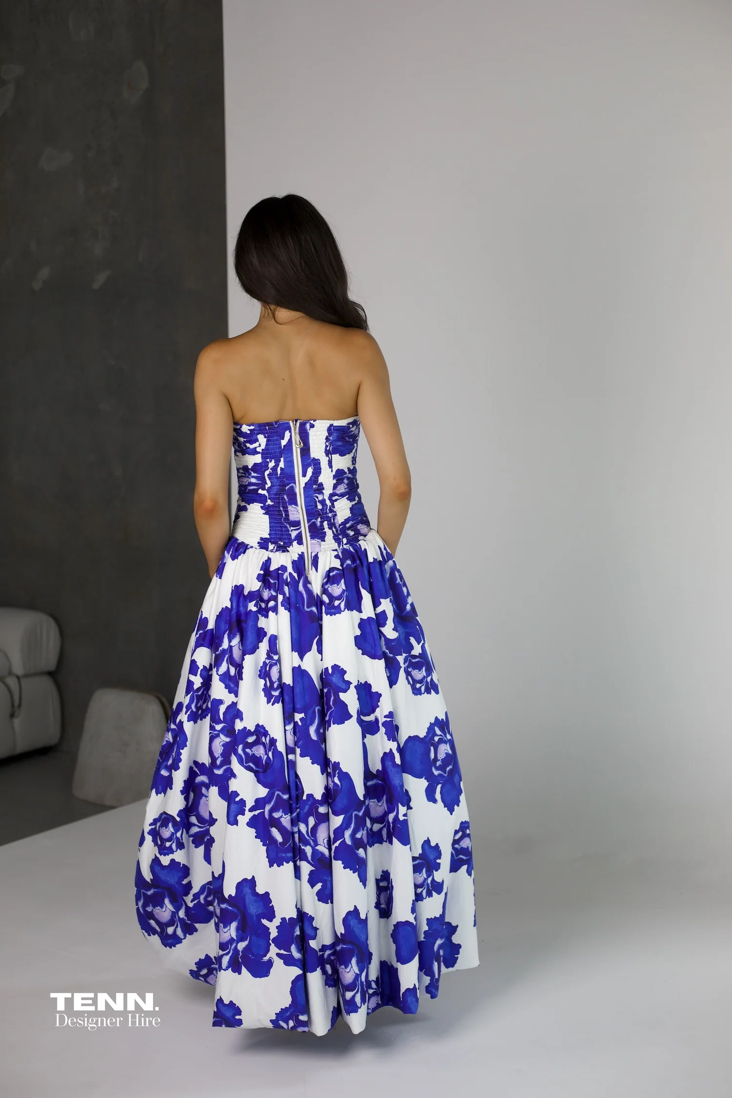 Behold Maxi Dress - Boldly Blooming Cobalt - Image 4