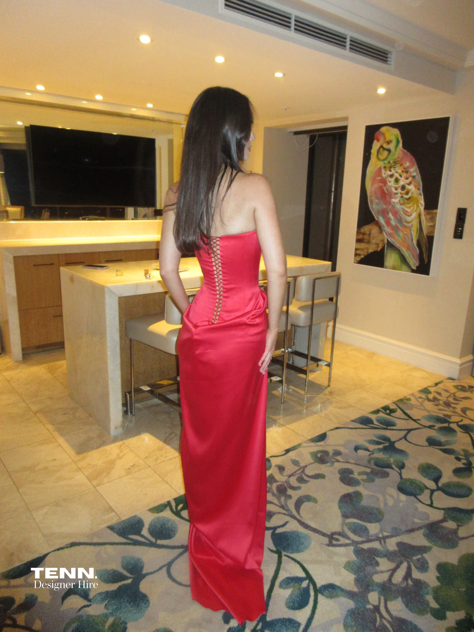 Bianca gown - Red - Image 5