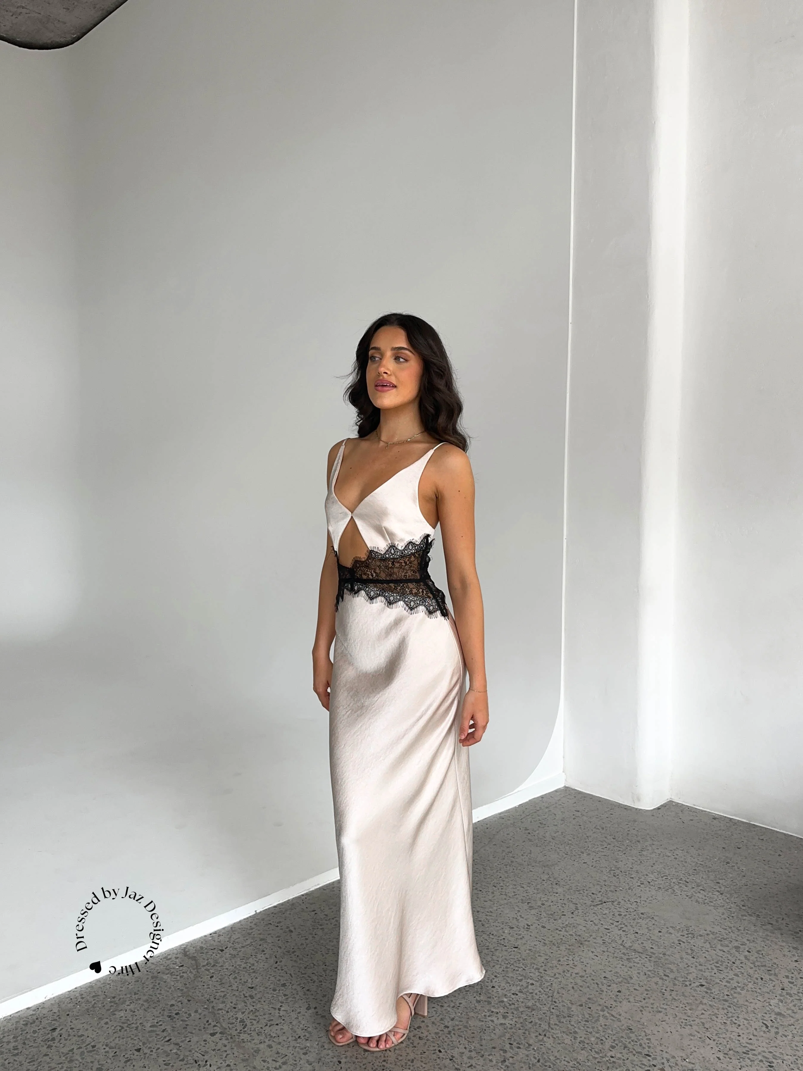 Camille Dress - Sand & Black - Image 3