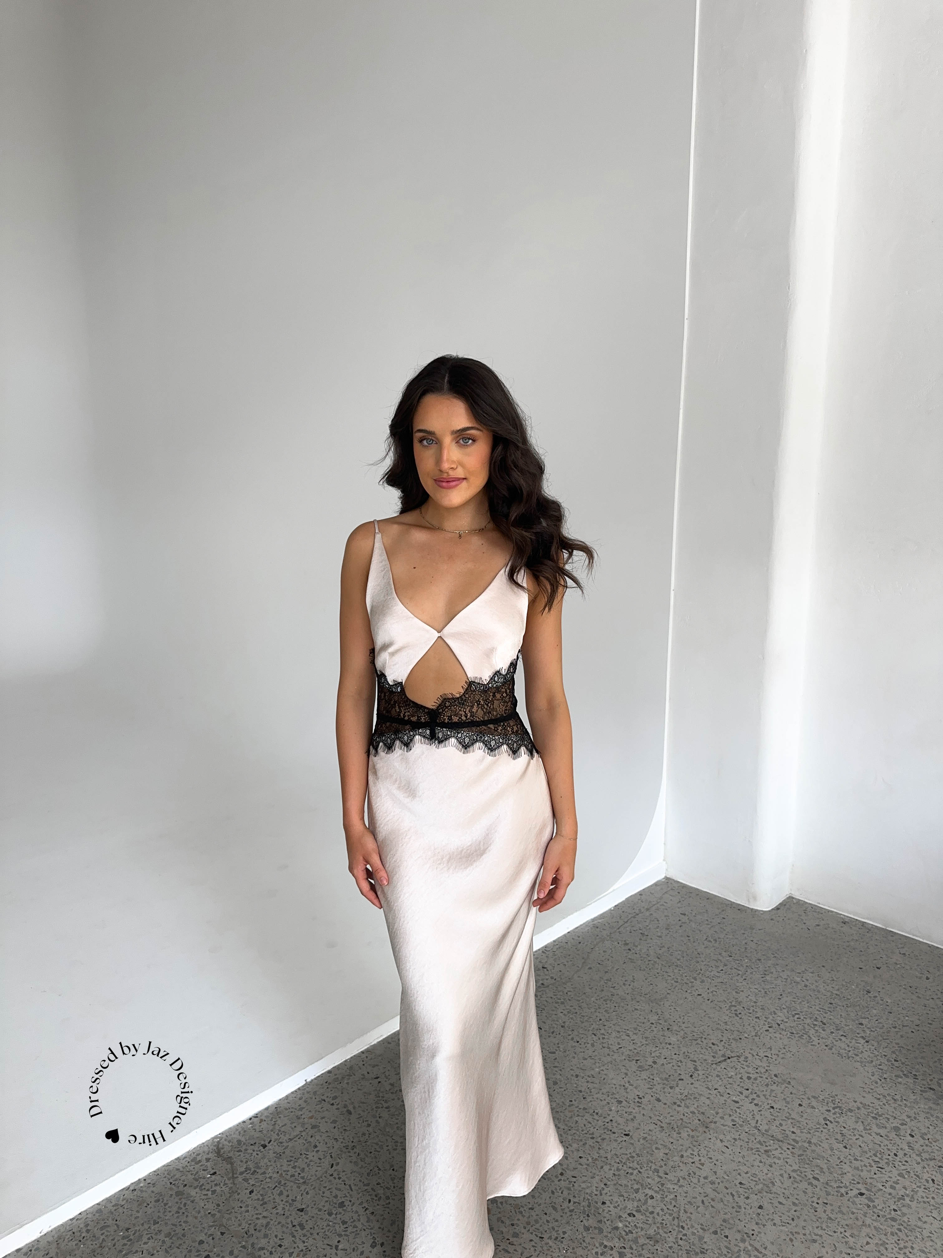 Camille Dress - Sand & Black - Image 4