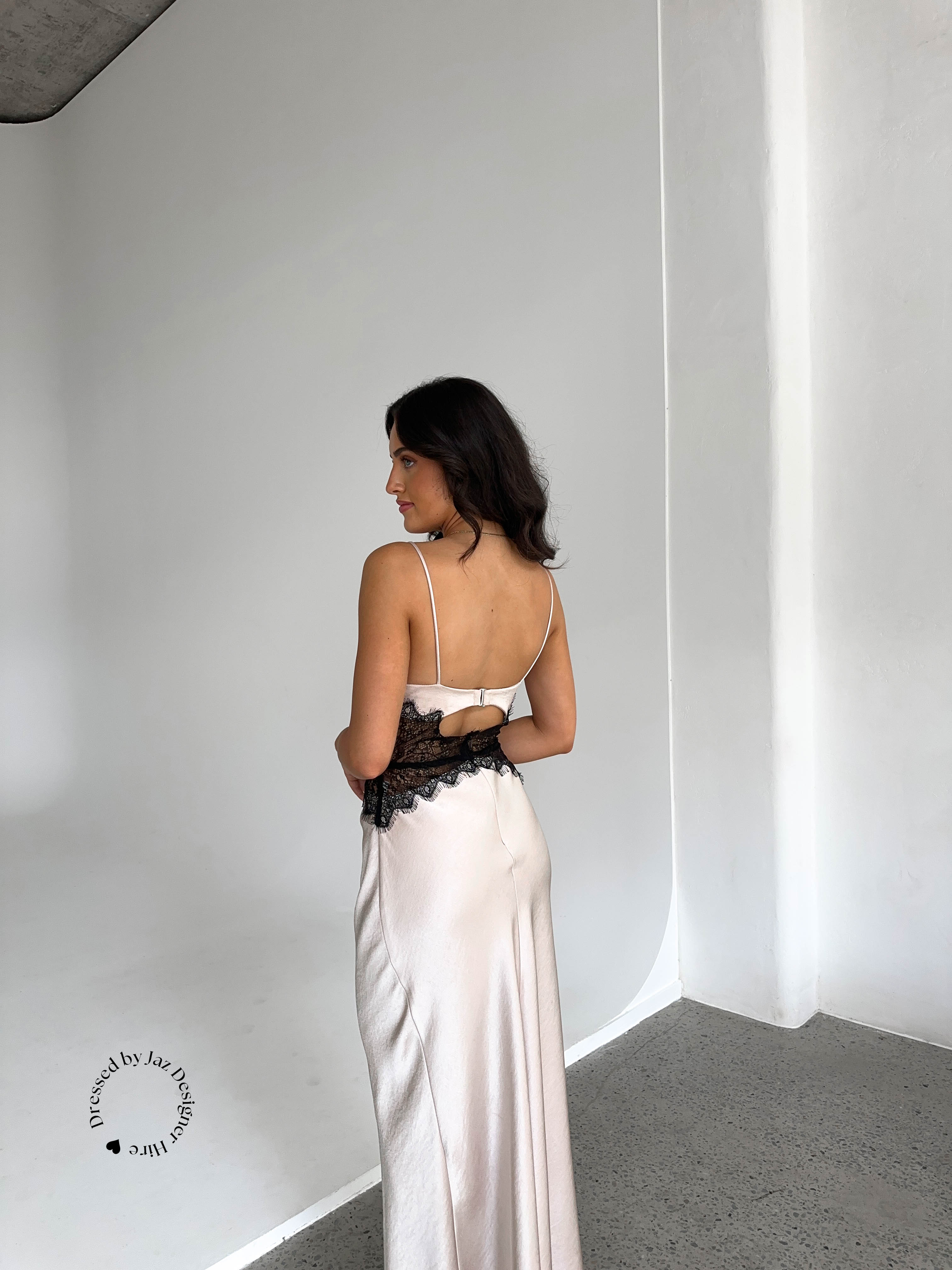 Camille Dress - Sand & Black - Image 5