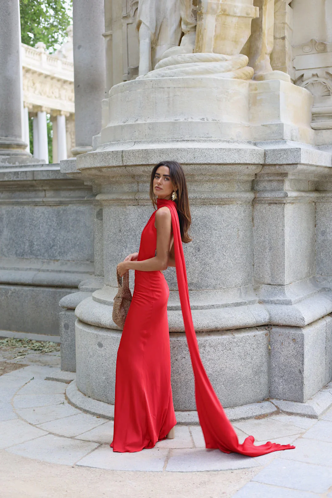 Cape Gown - Red - Image 3