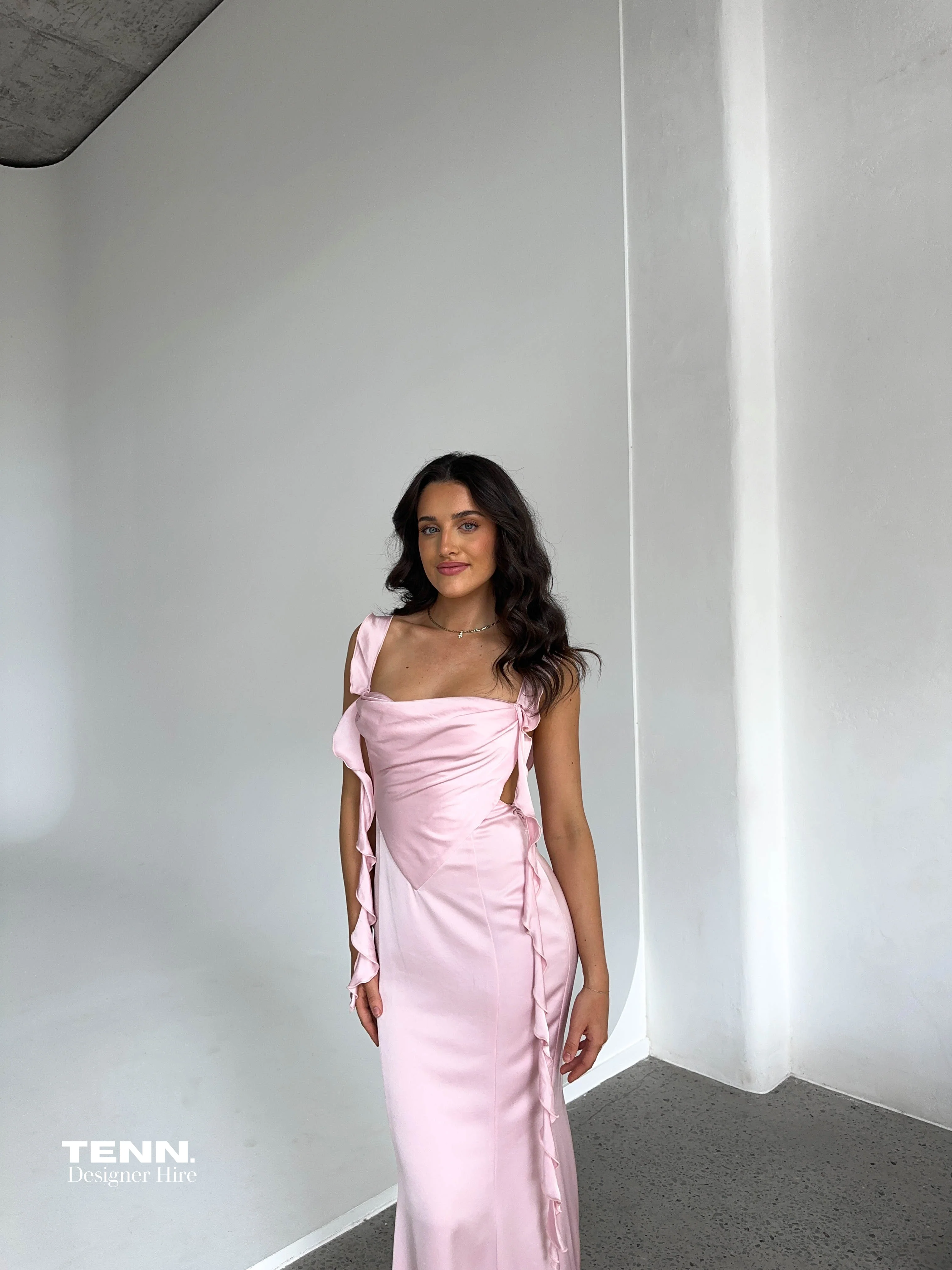Caroline Dress - Baby Pink - Image 4