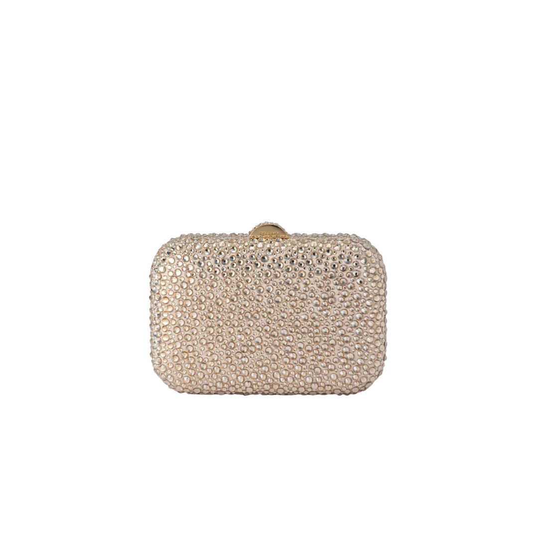 Casey Encrusted Clutch - Champagne