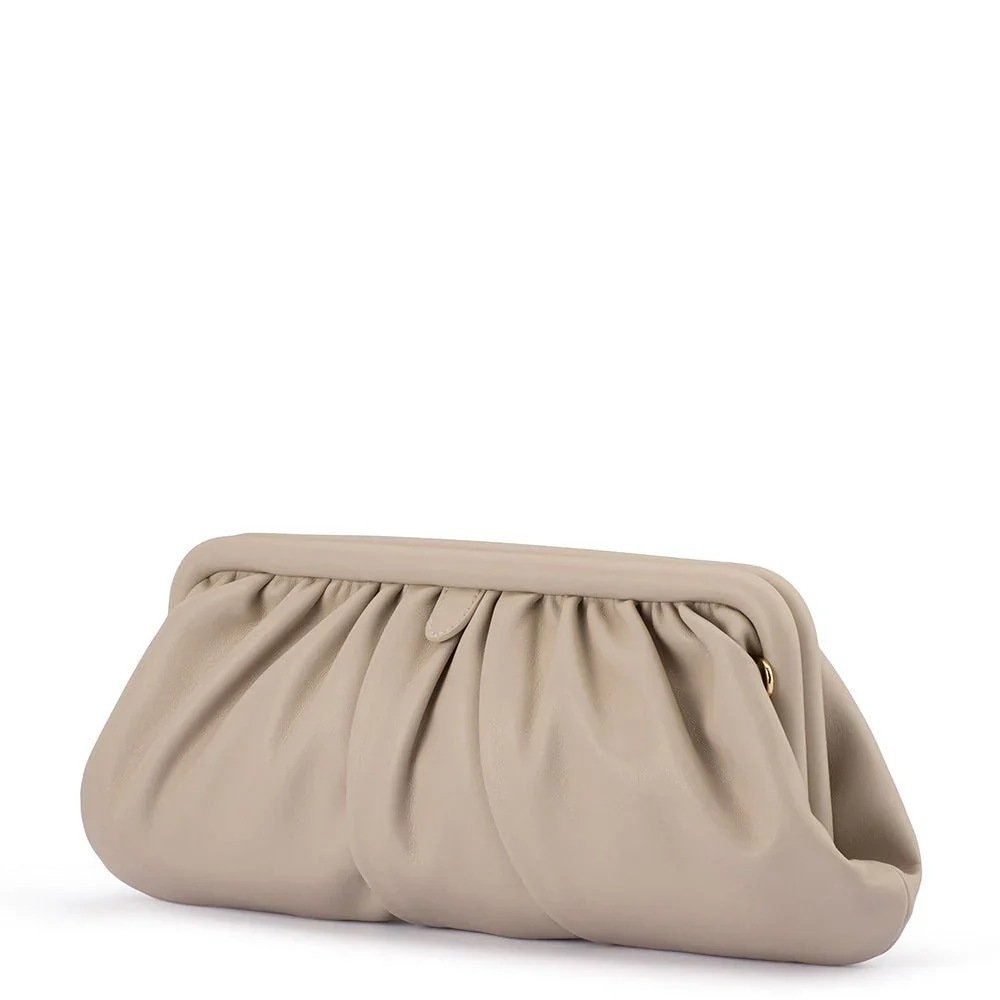 Catherine Gathered Clutch - Mink - Image 2