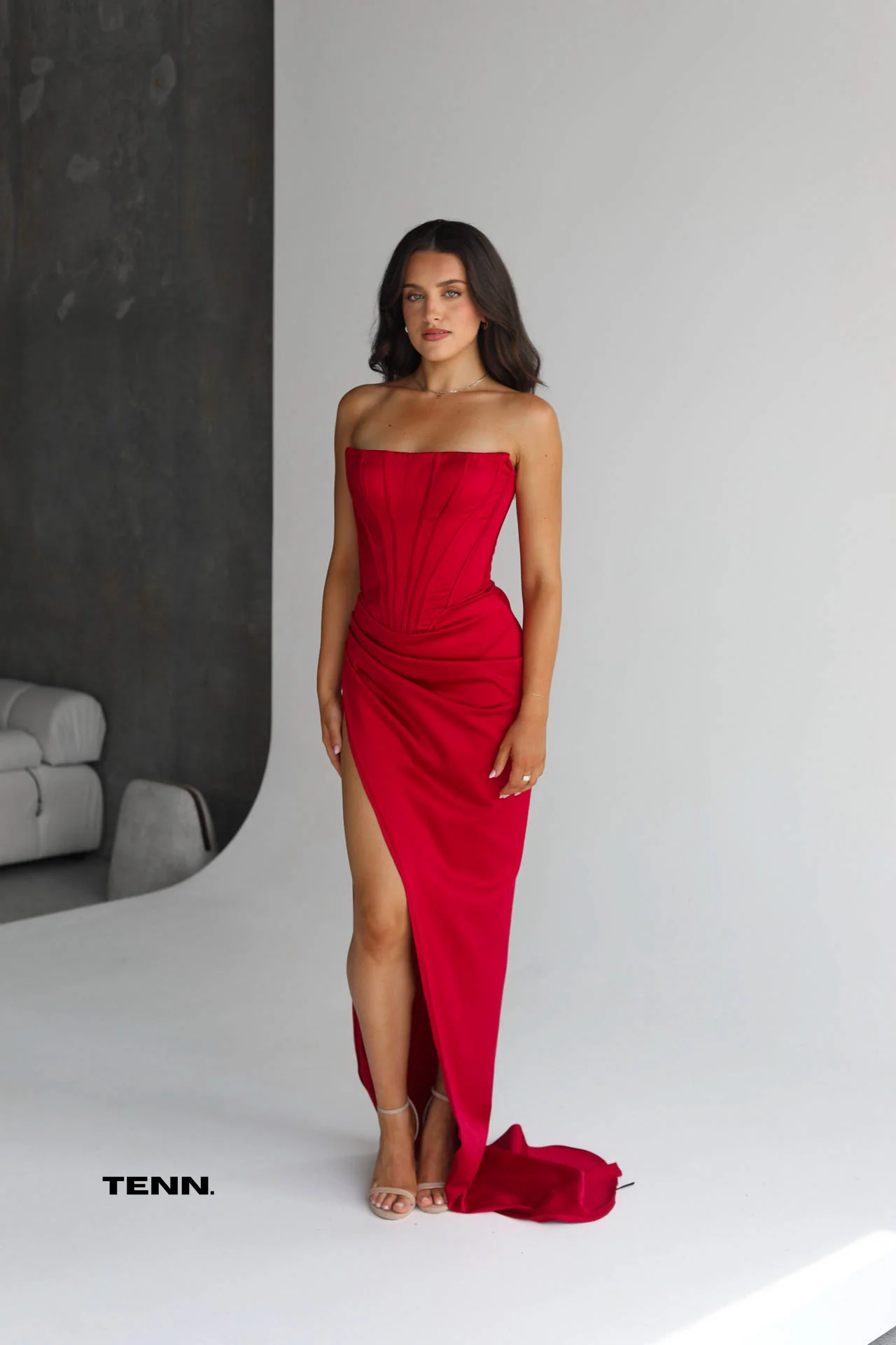 Celeste Gown - Red - Image 3
