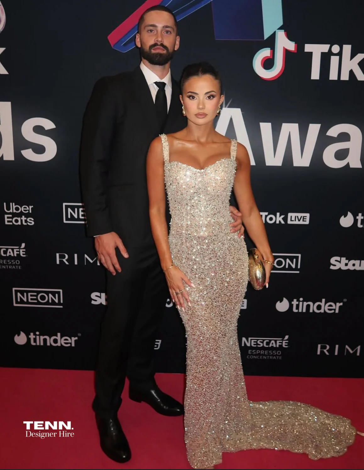 Celestial Shimmer Gown - Diamond - Image 3