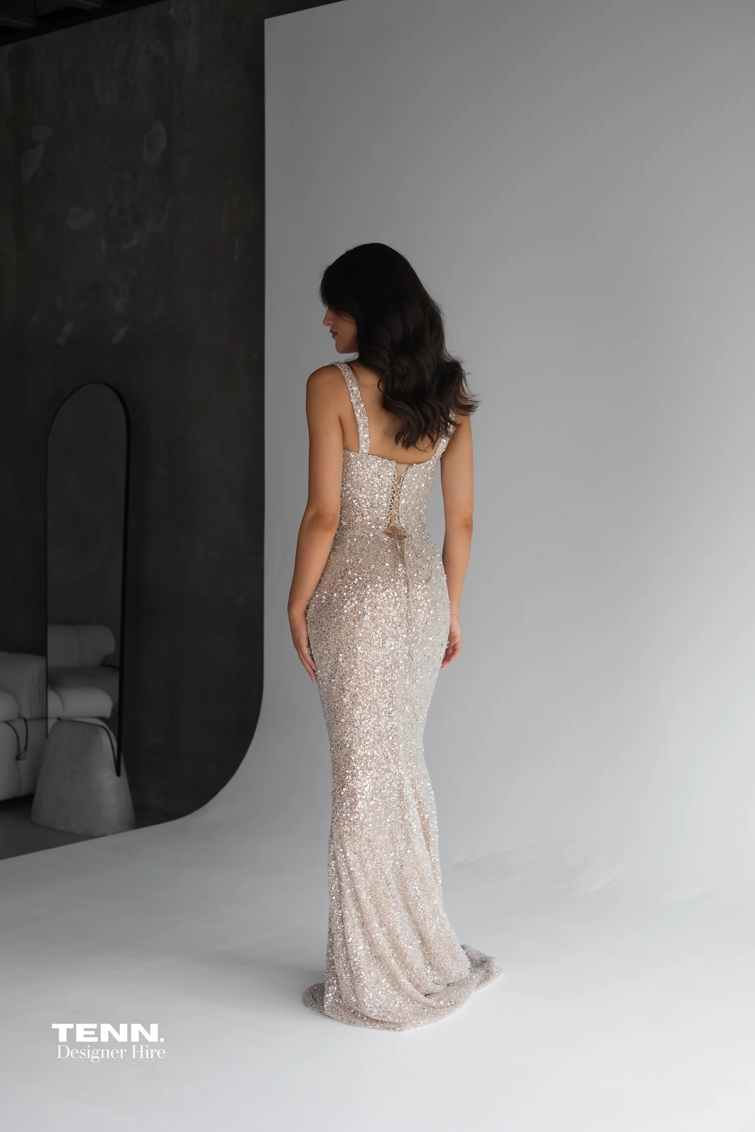 Celestial Shimmer Gown - Diamond - Image 7