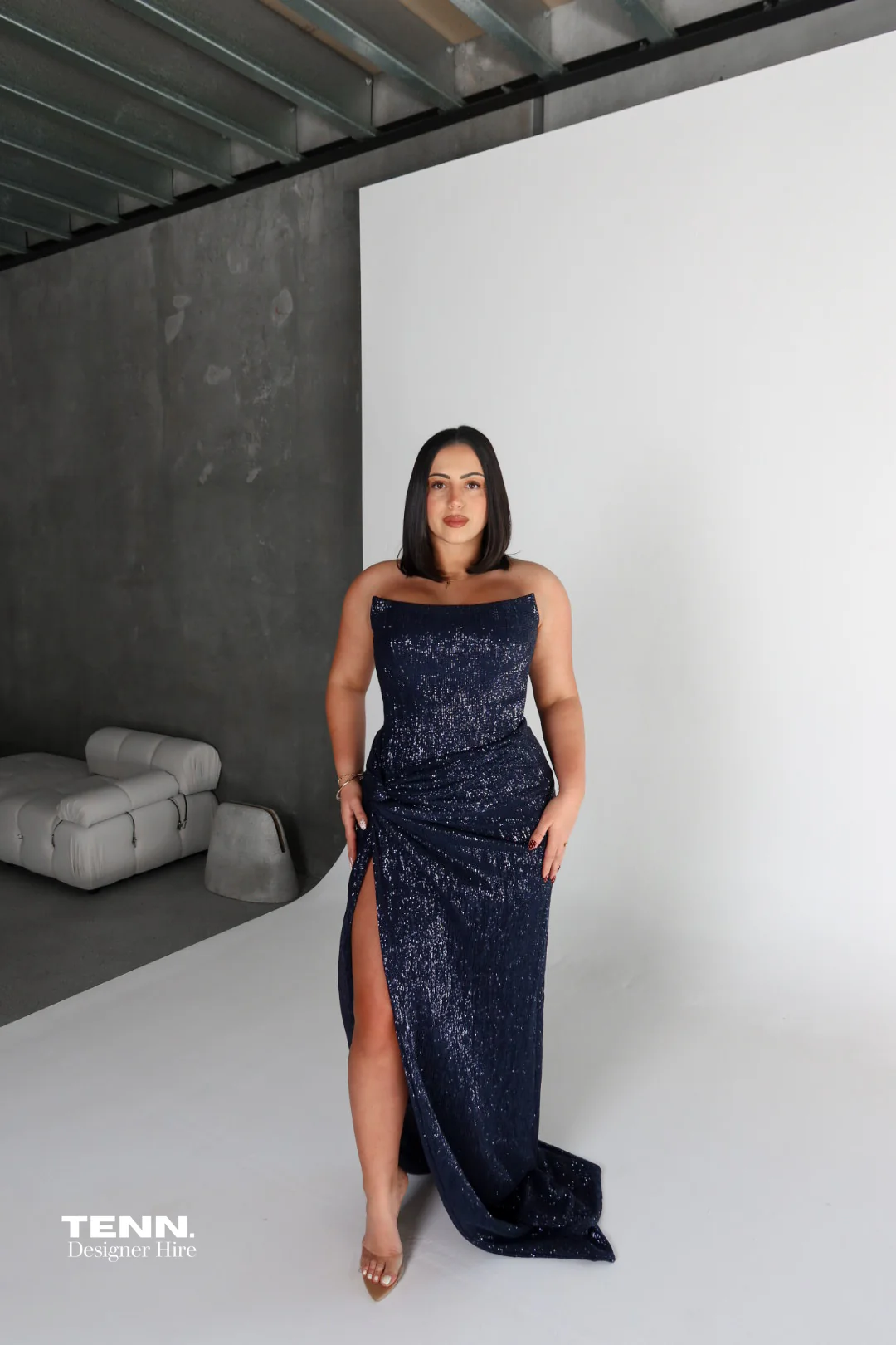 Chanel Gown - Navy - Image 3
