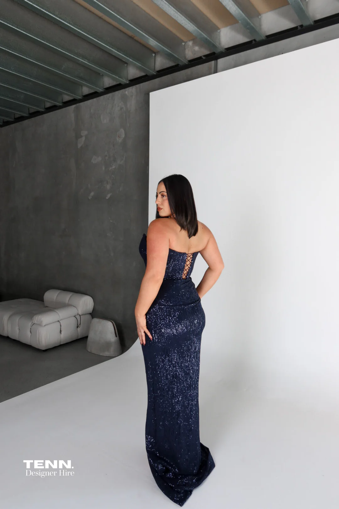 Chanel Gown - Navy - Image 4