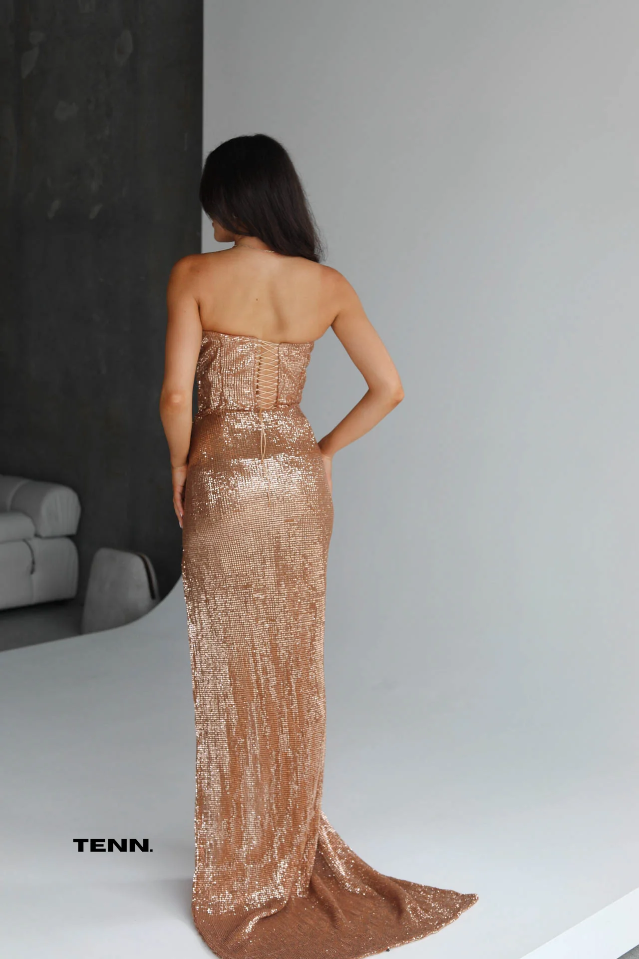 Chanel Gown - Rose Gold - Image 4