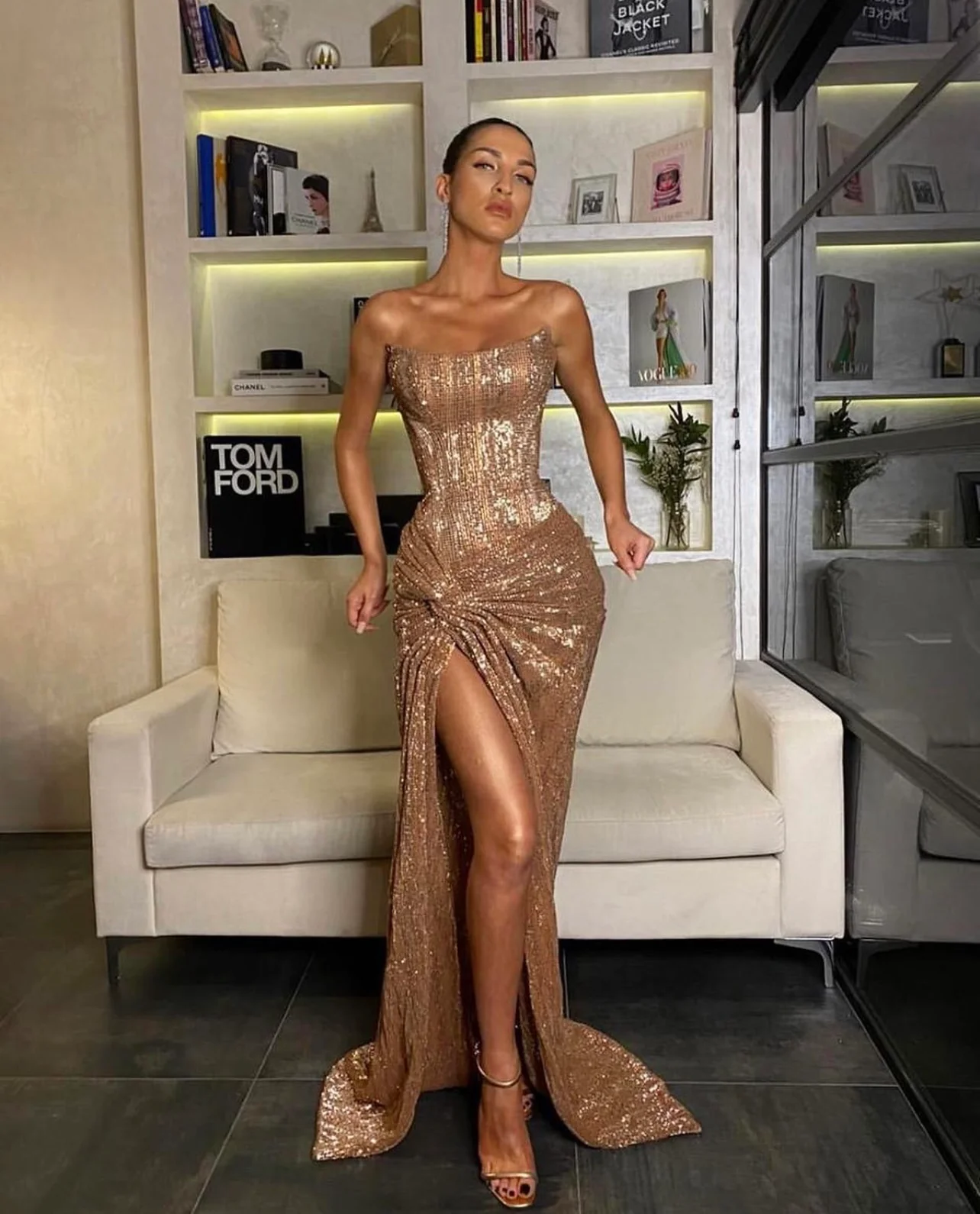 Chanel Gown - Rose Gold - Image 5