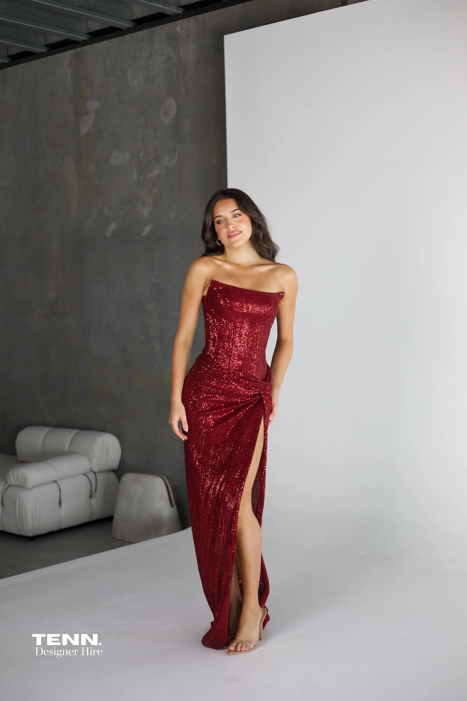 Chanel Gown - Wine - Image 5