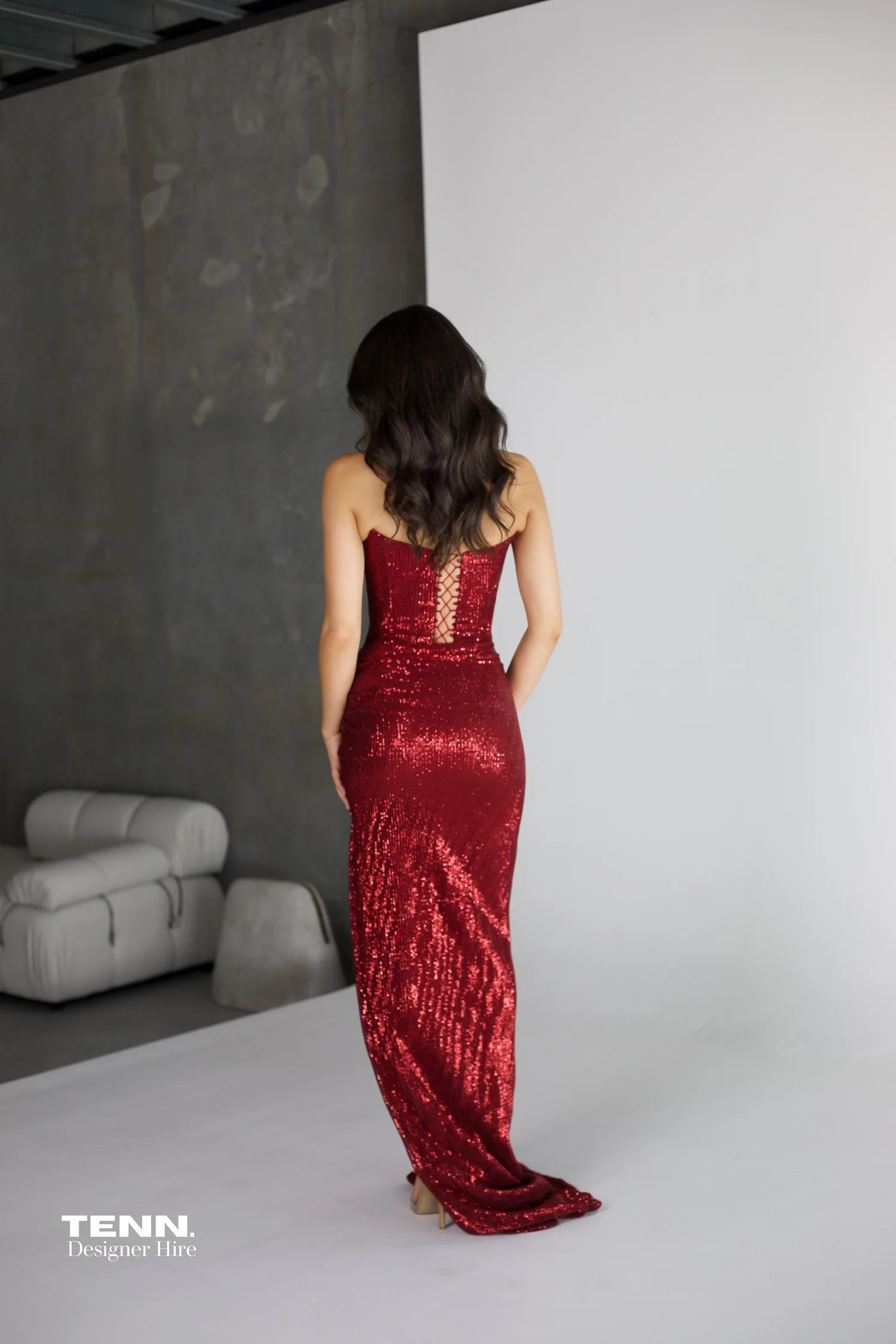 Chanel Gown - Wine - Image 6