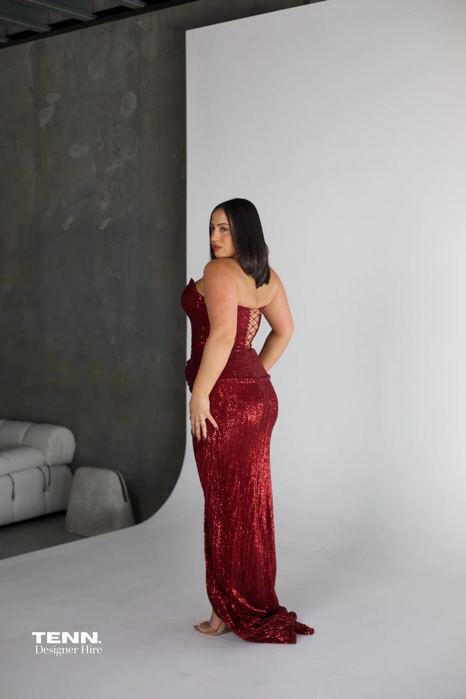 Chanel Gown - Wine - Image 7
