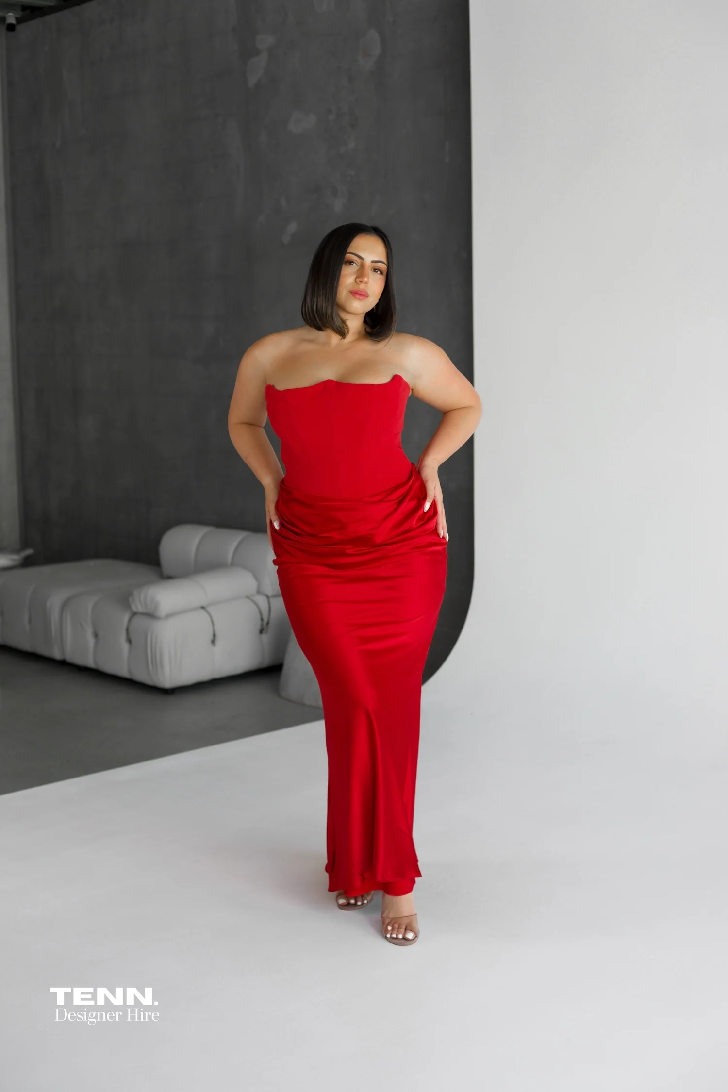 Persephone Corset Gown - Red - Image 5