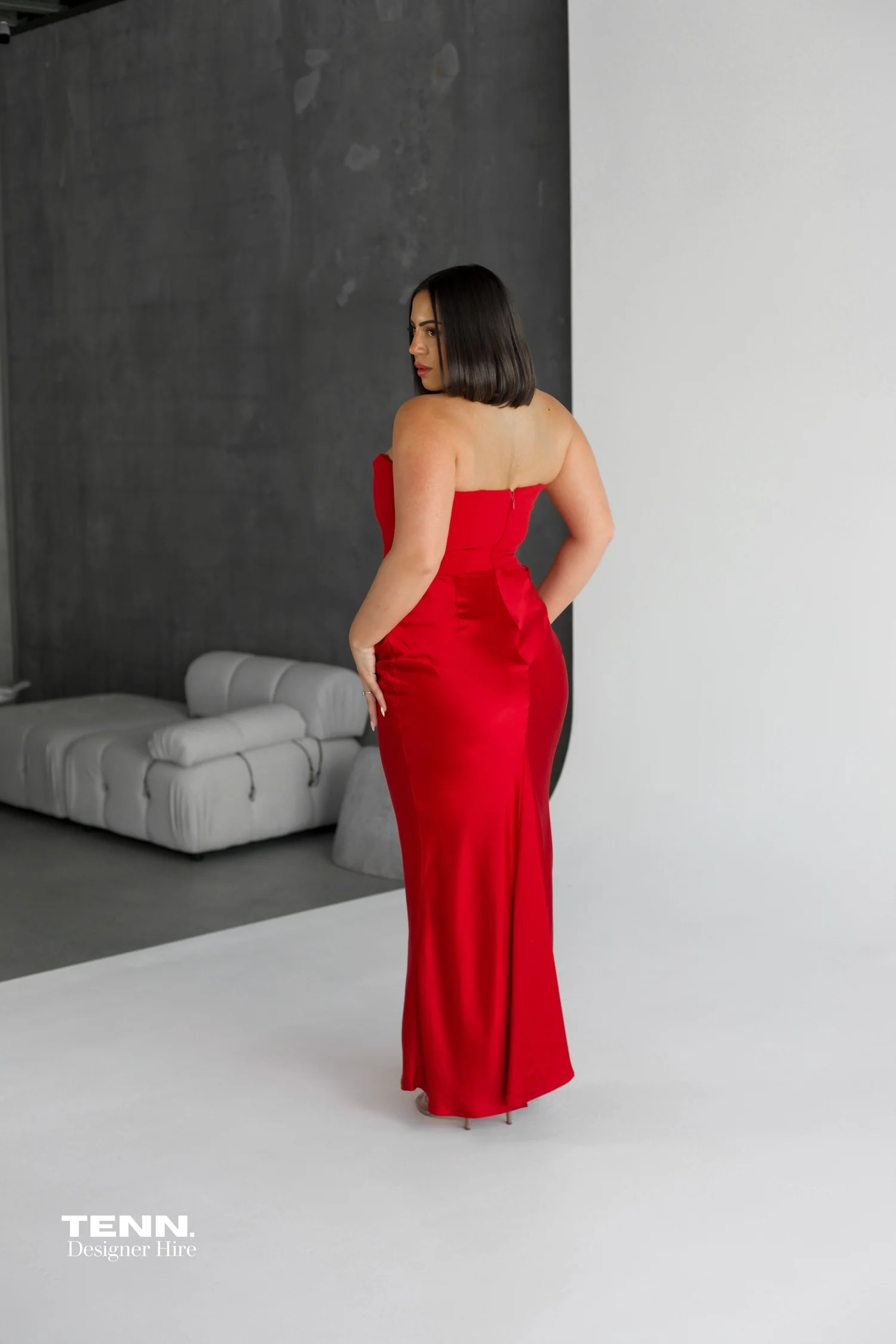 Persephone Corset Gown - Red - Image 6