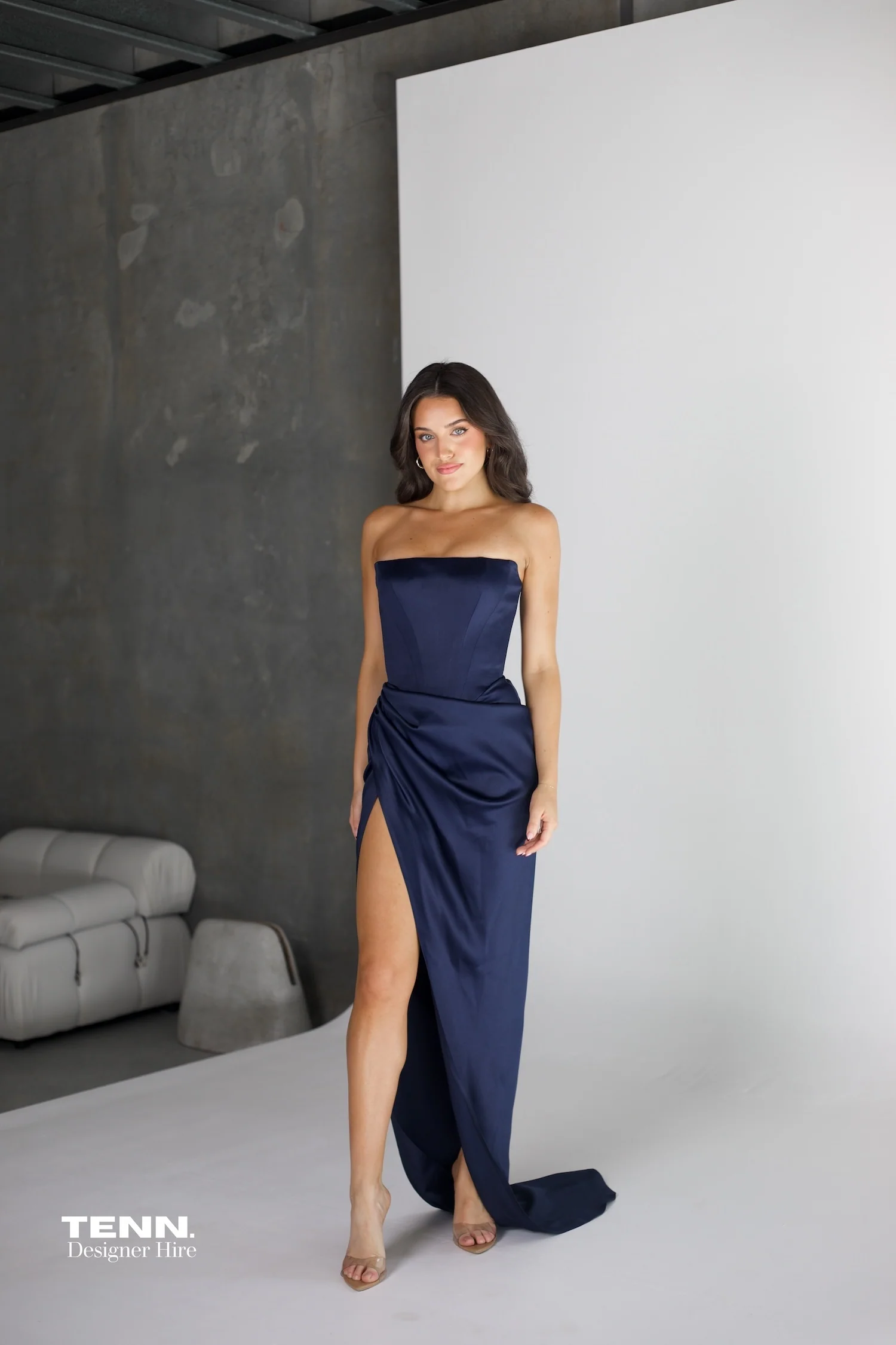 Diour Gown - Navy - Image 6