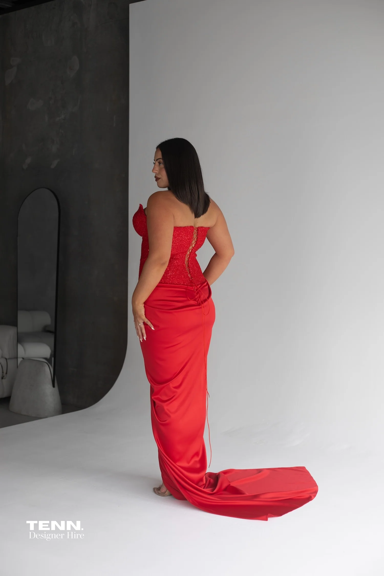 Duchess Gown - Red - Image 10