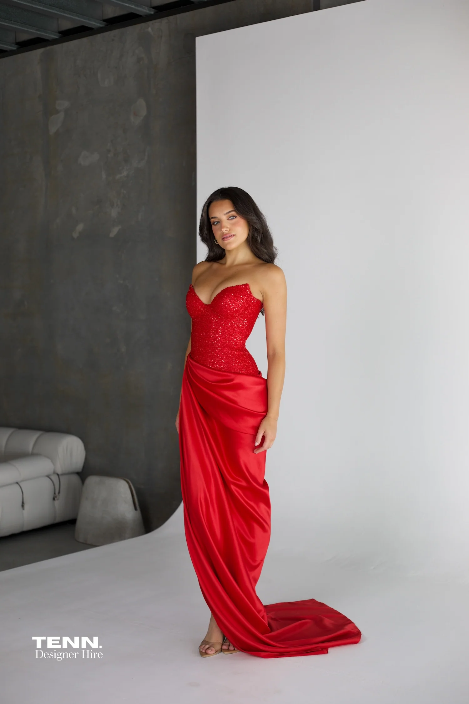 Duchess Gown - Red - Image 6