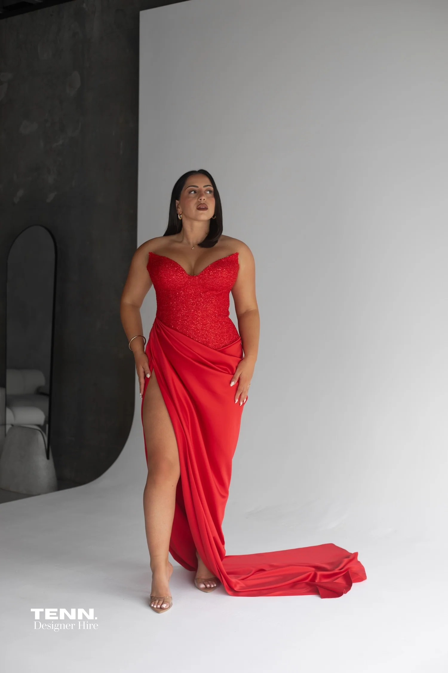 Duchess Gown - Red - Image 9