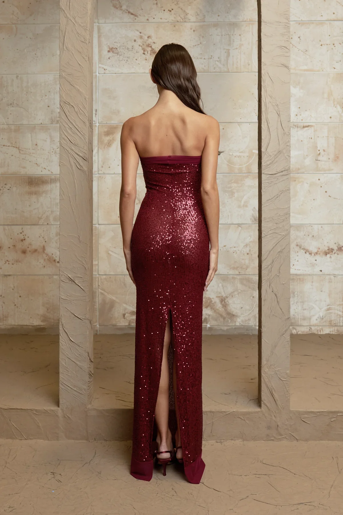 Elizabeth Dress- Wine - Image 5