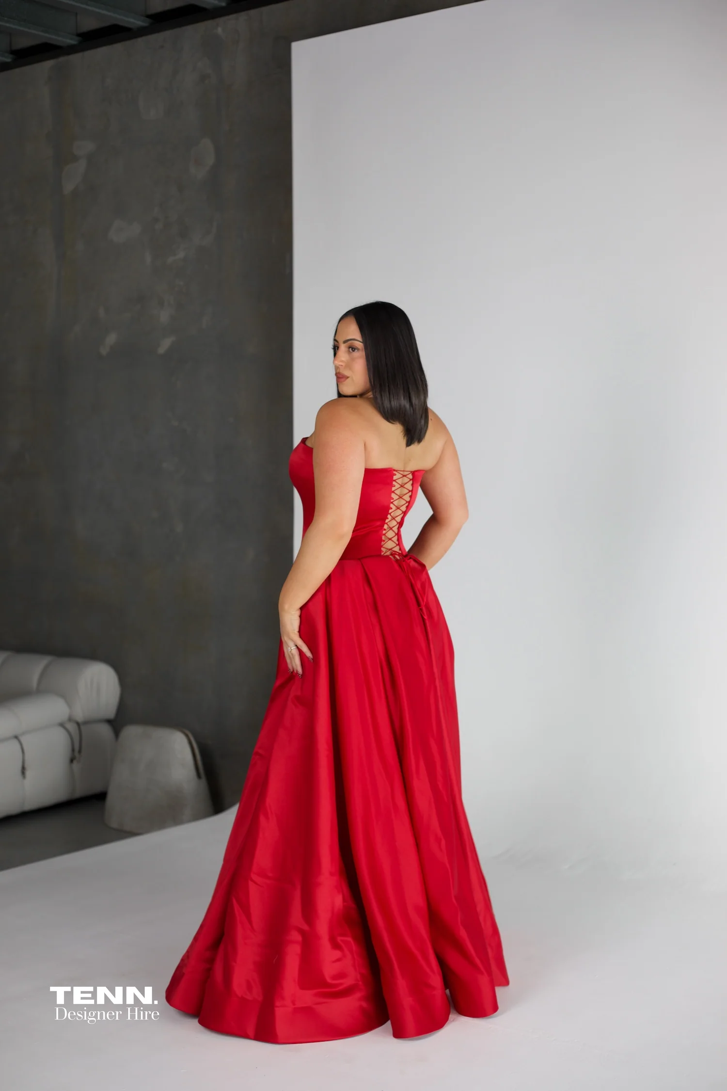 Elodie Gown - Red - Image 5
