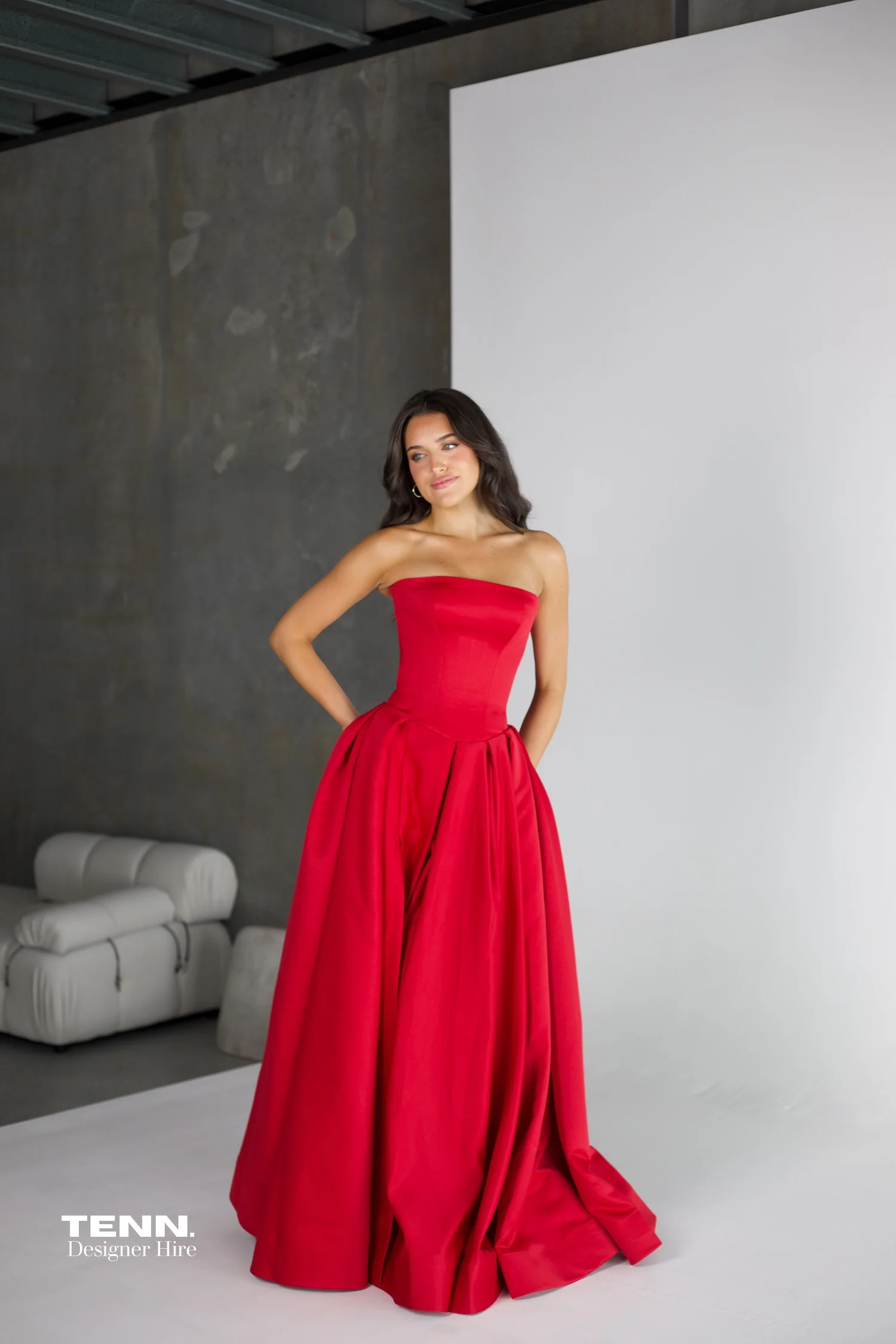 Elodie Gown - Red - Image 7