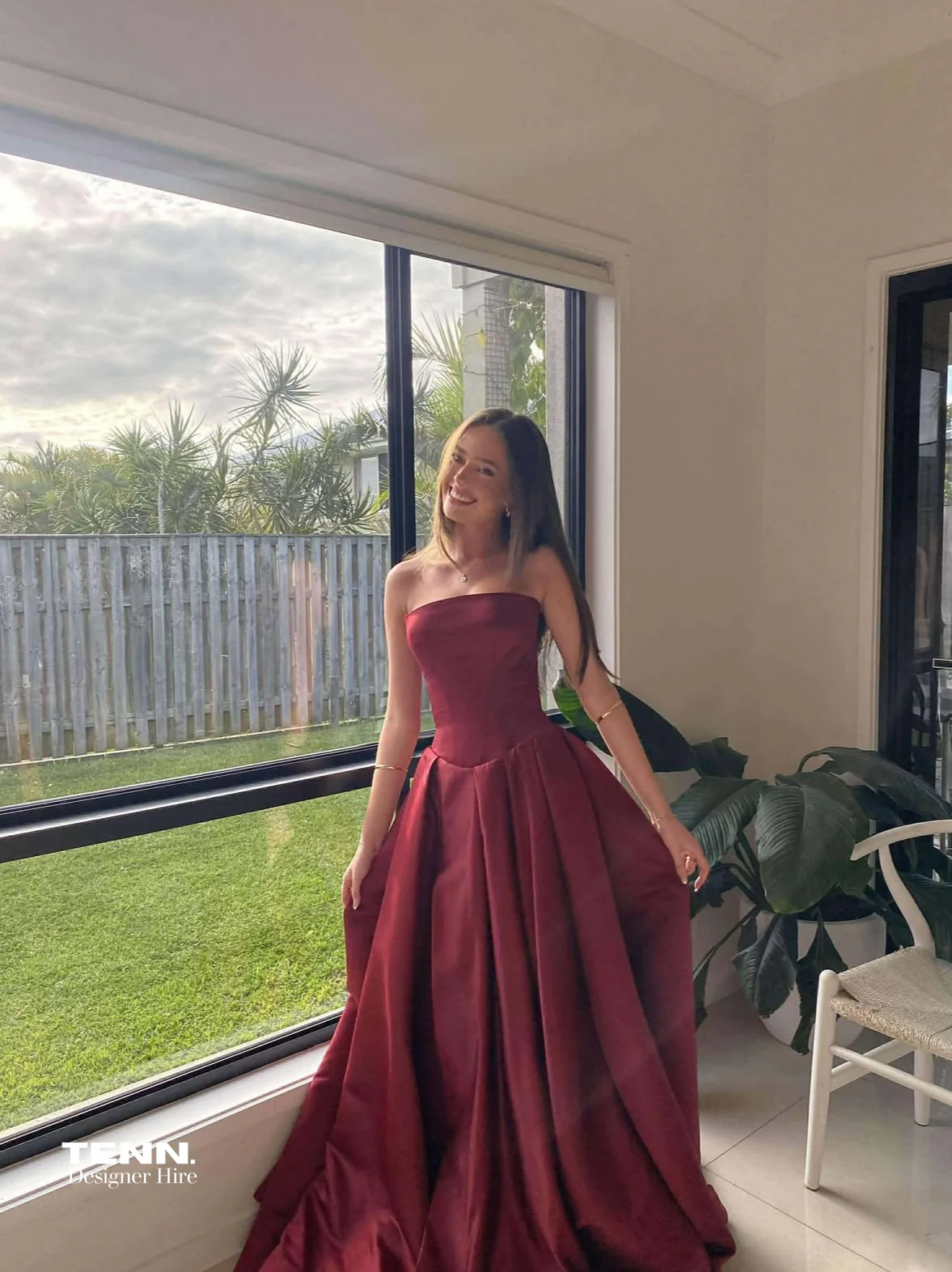 Elodie Gown - Wine - Image 8