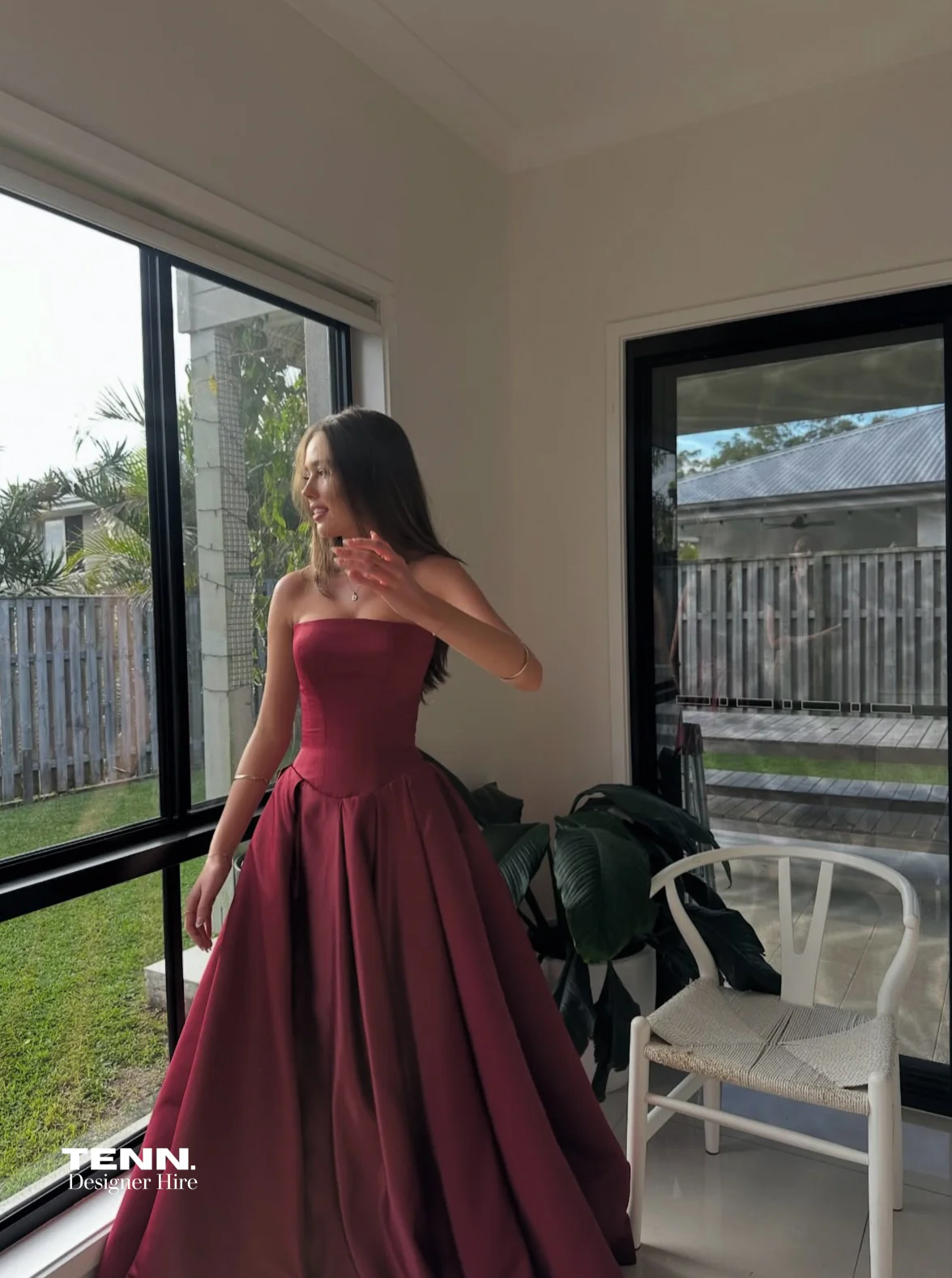 Elodie Gown - Wine - Image 9
