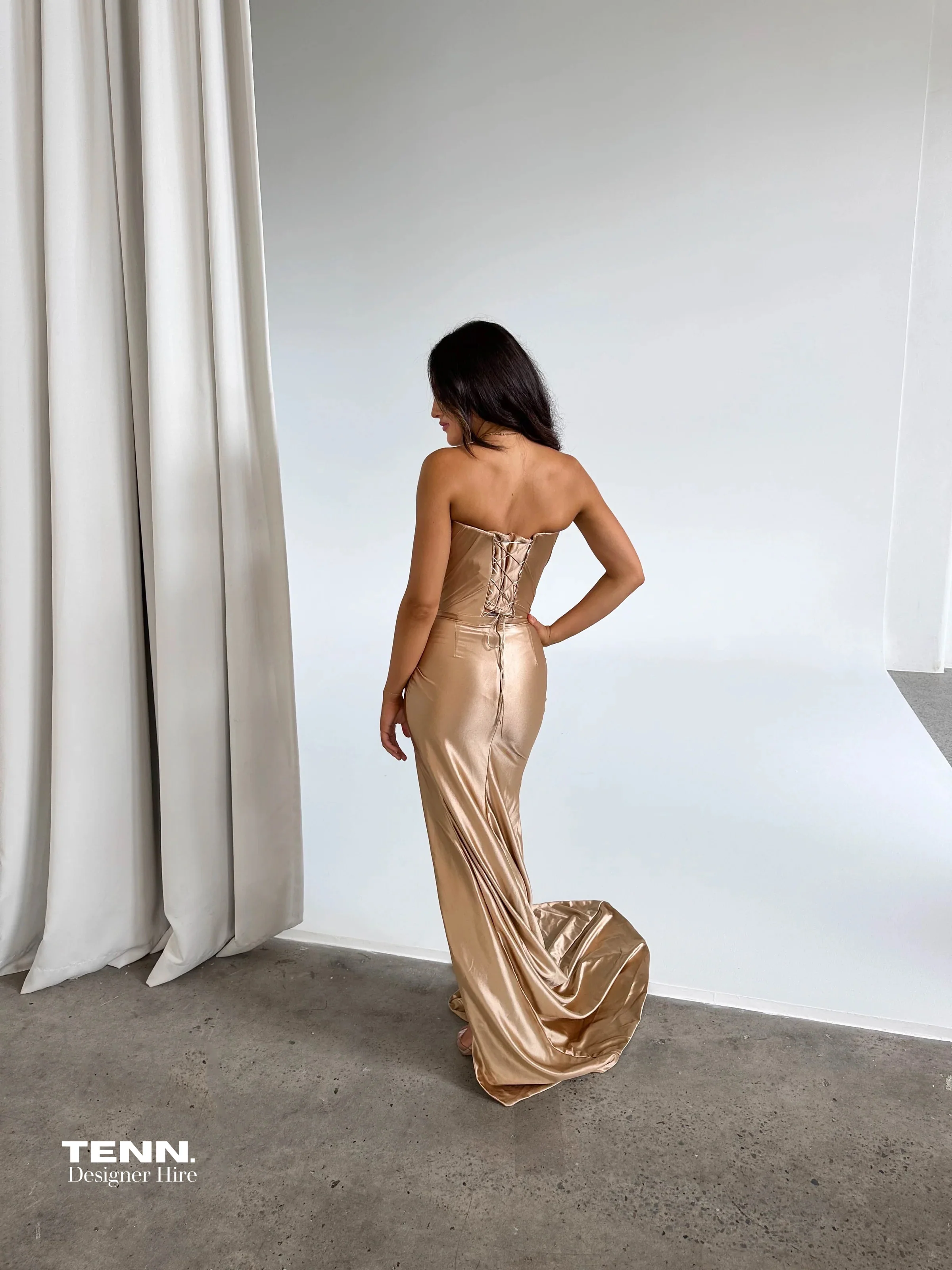 Embellished Royal Gown - Gold - Image 5