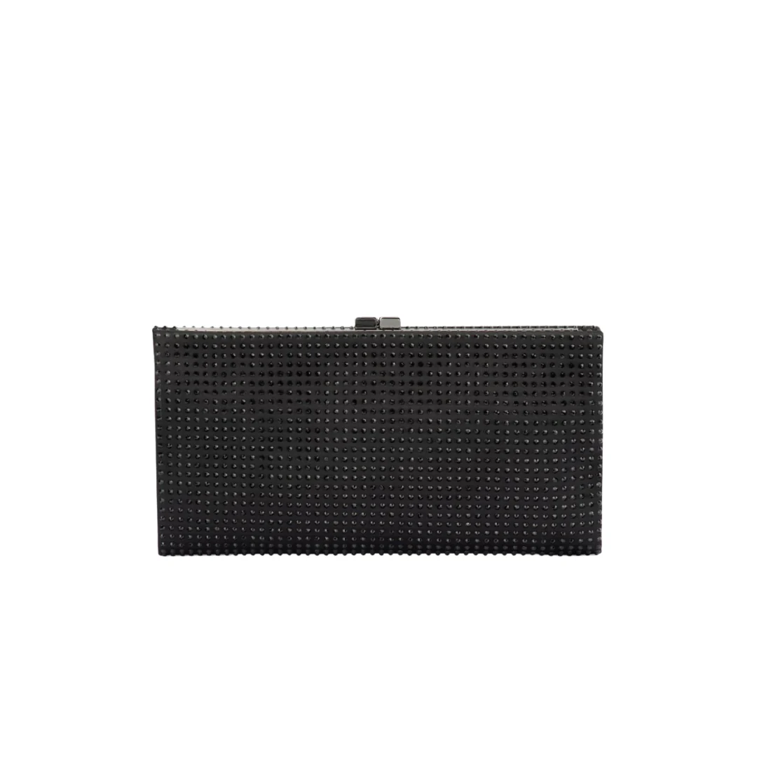 Gabriela Crystal Clutch - Black