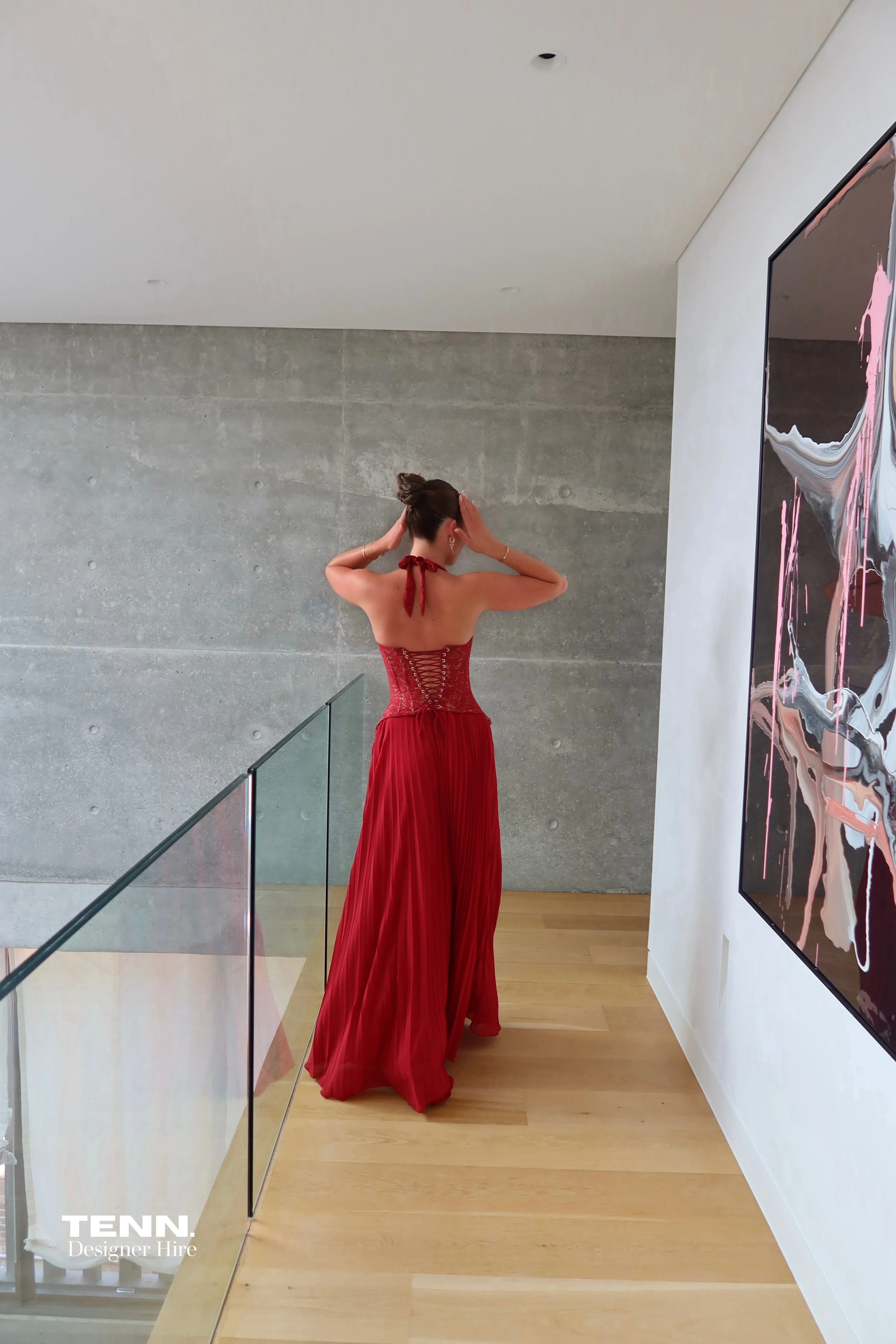 Fenity Gaia Dress - Red - Image 10