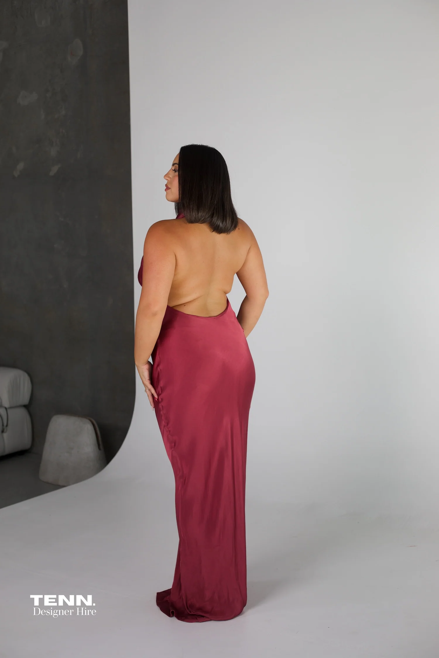Gaia Dress - Wine - Image 3