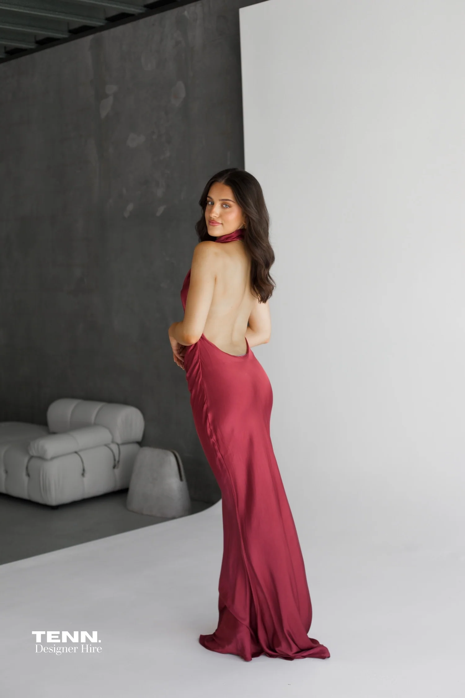Gaia Dress - Wine - Image 4
