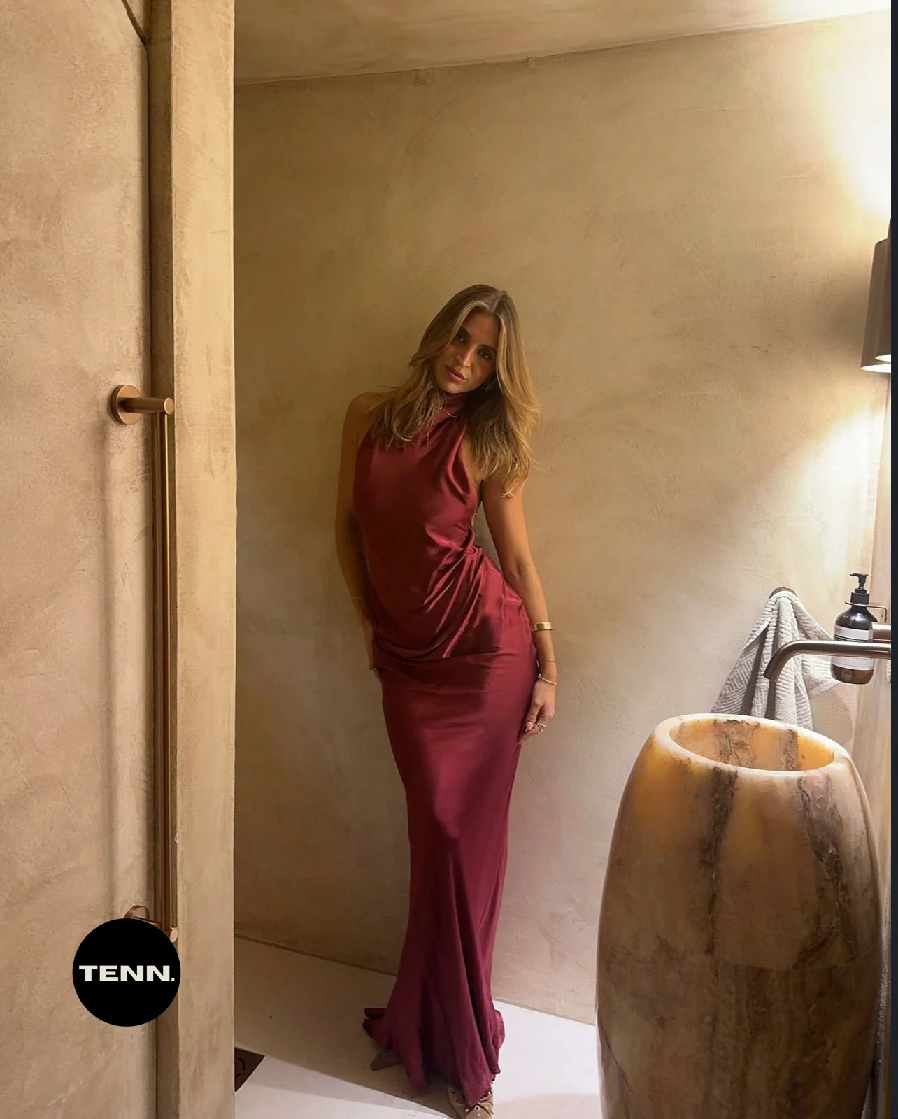 Gaia Dress - Wine - Image 5